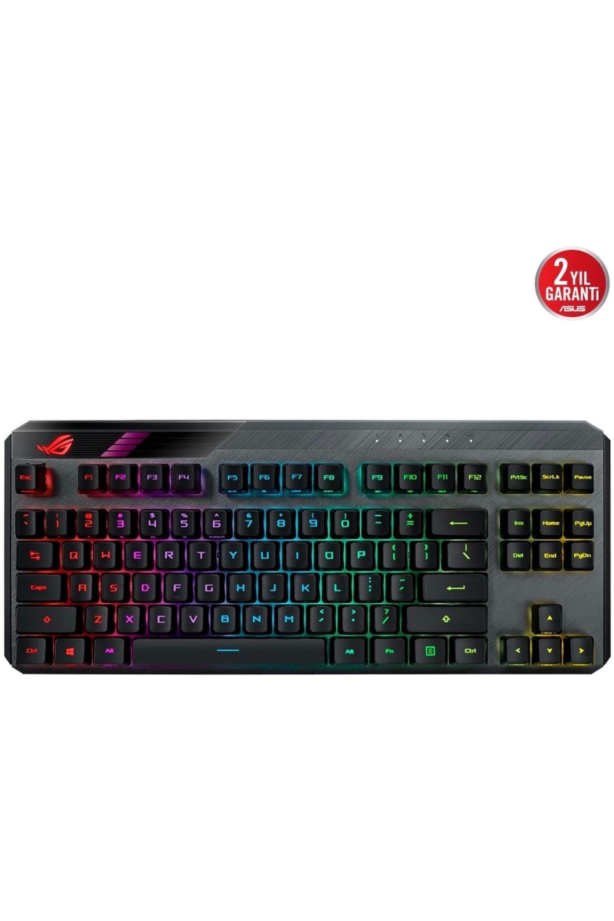 Asus Rog Claymore Iı Rx Red Optik Mekanik Switch Modüler Tkl Rgb Mekanik Kablosuz Gaming (OYUNCU) Kl