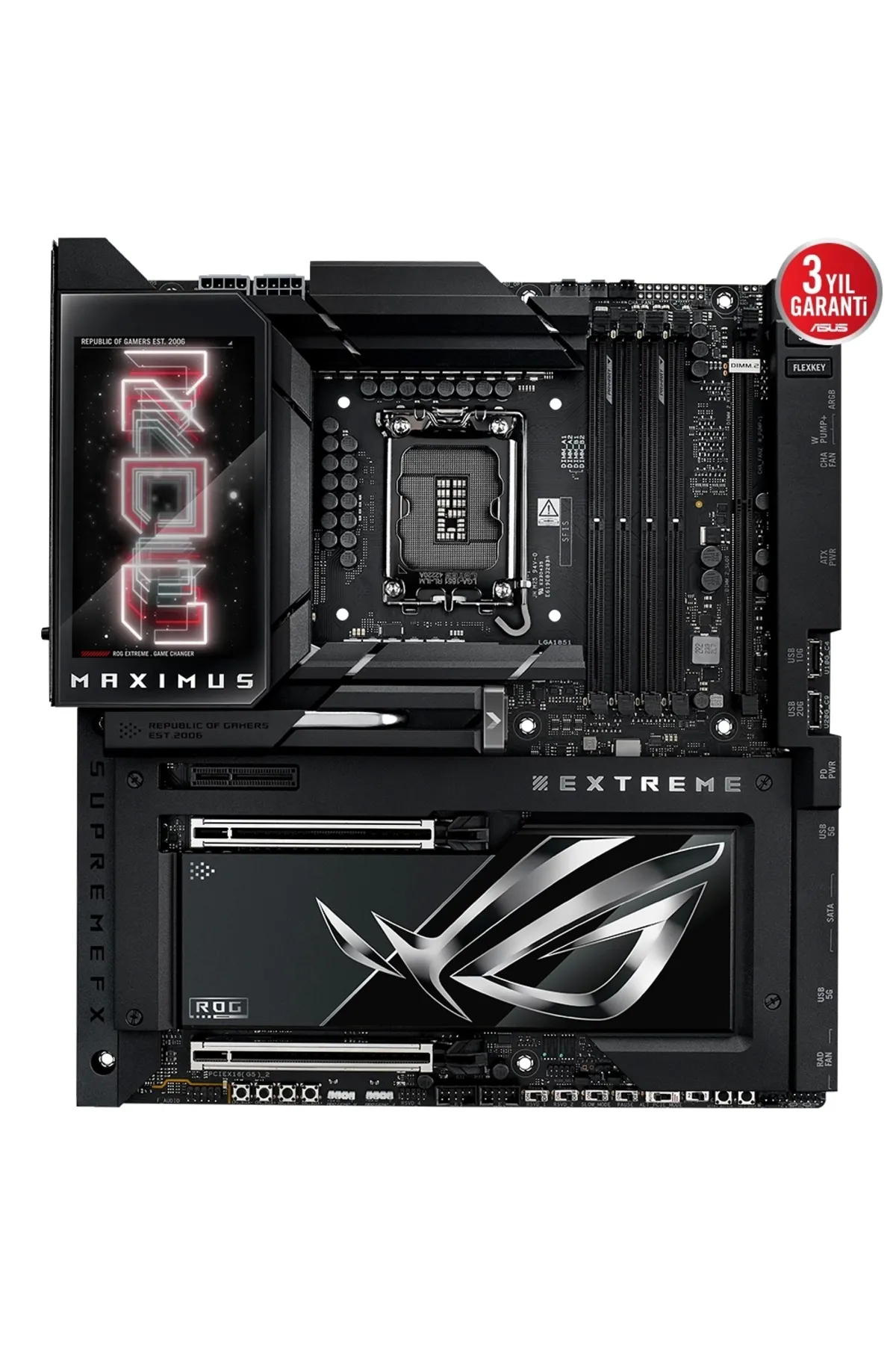 Asus ROG MAXIMUS Z890 EXTREME WiFi 8800mhz(OC) RGB M.2 1851p E-ATX Anakat