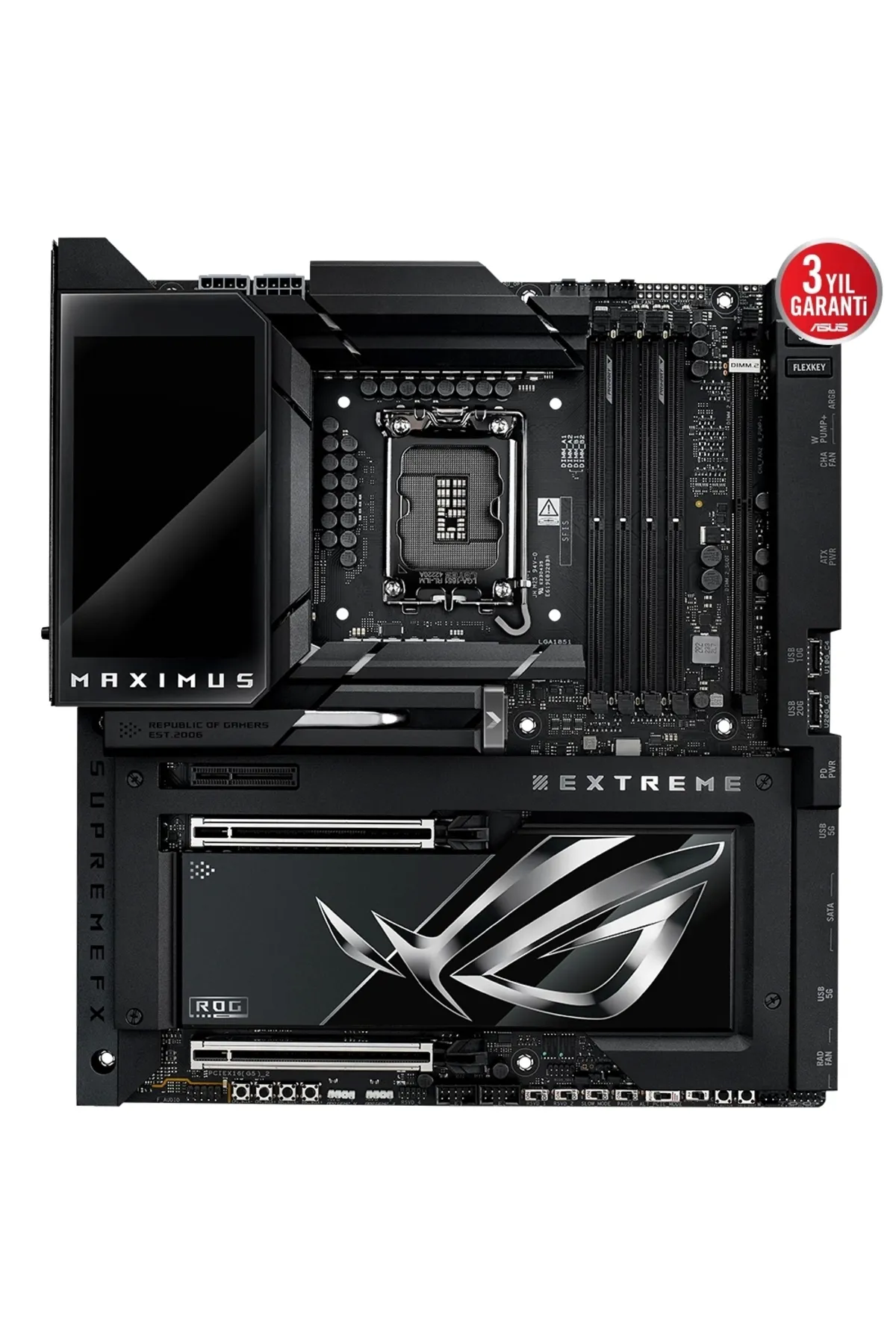 Asus ROG MAXIMUS Z890 EXTREME WiFi 8800mhz(OC) RGB M.2 1851p E-ATX Anakat