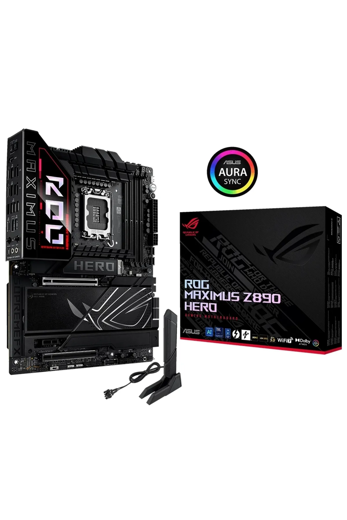 Asus ROG MAXIMUS Z890 HERO WiFi 8800mhz(OC) RGB M.2 1851p ATX Anakart