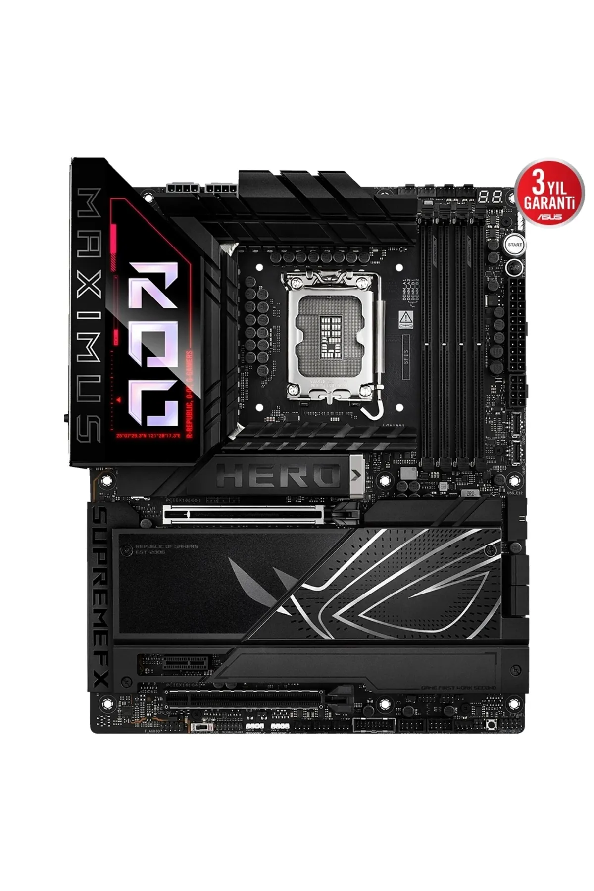 Asus ROG MAXIMUS Z890 HERO WiFi 8800mhz(OC) RGB M.2 1851p ATX Anakart