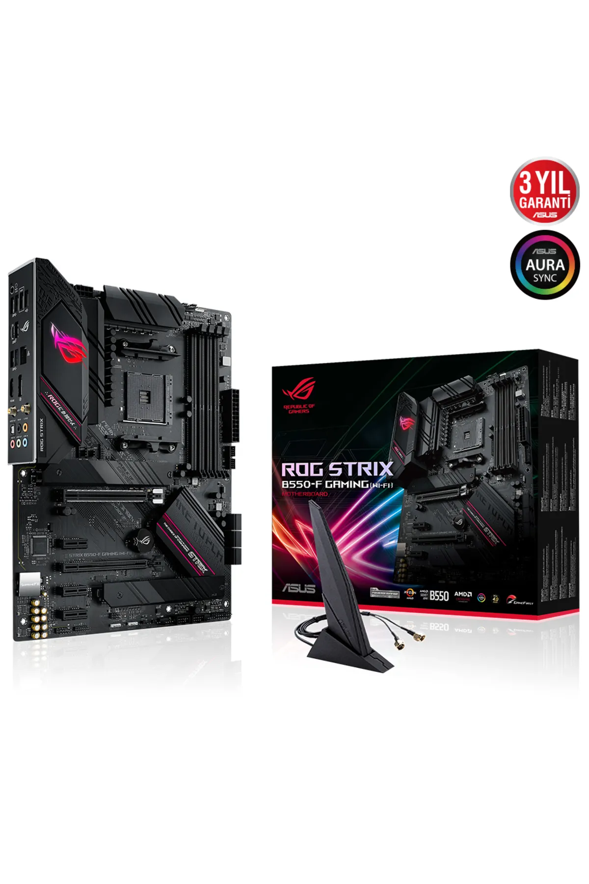 Asus ROG STRIX B550-F GAMING WIFI II DDR4 HDMI DP PCIe 16X v4.0 AM4 mATX