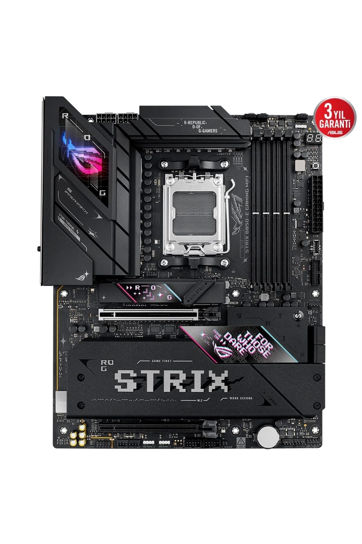 Asus ROG STRIX B850-E GAMING WIFI AMD B850 AM5 DDR5 8000 DP HDMI Type-C 5x M2 USB3.2 Gen 2x2 WiFi 7