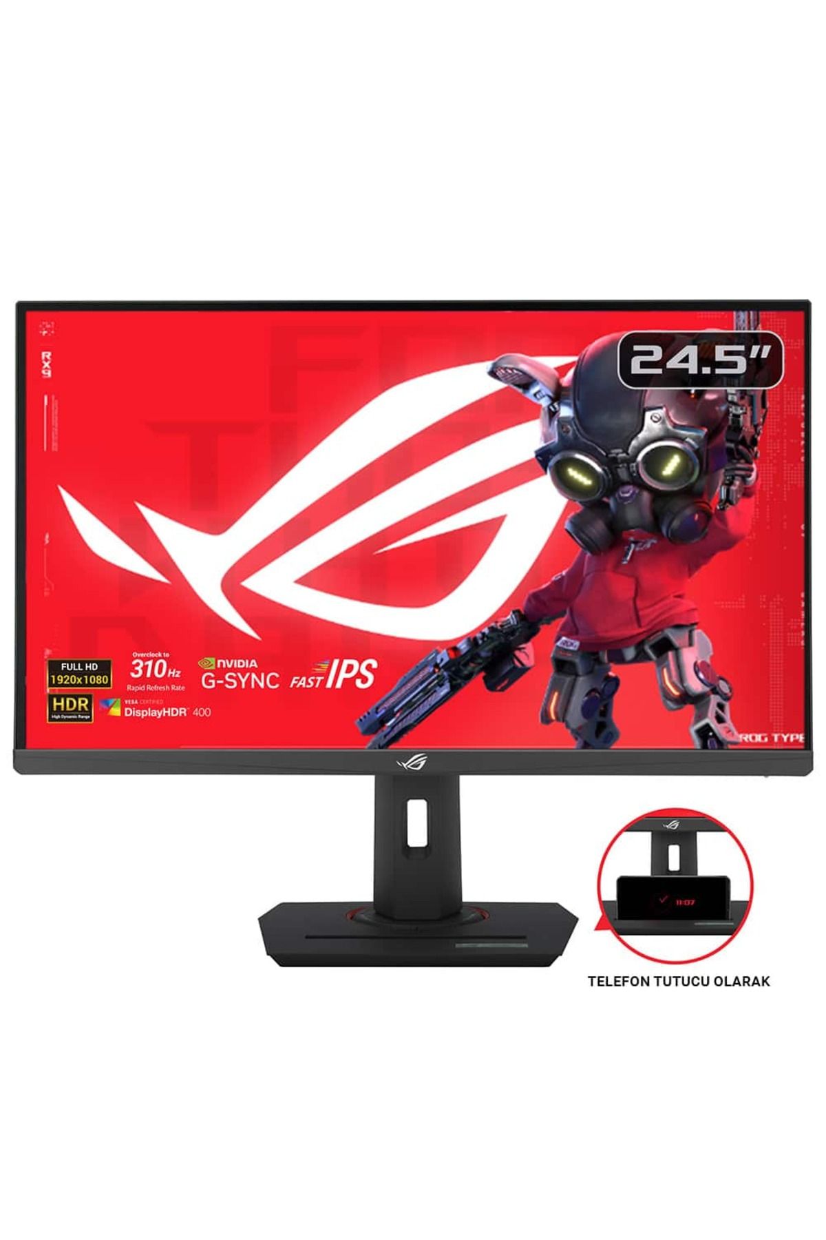 Asus Rog Strix Xg259cms 24.5'' 310hz (OC) 1ms Fhd G-sync Fast Ips Gaming (OYUNCU) Monitör