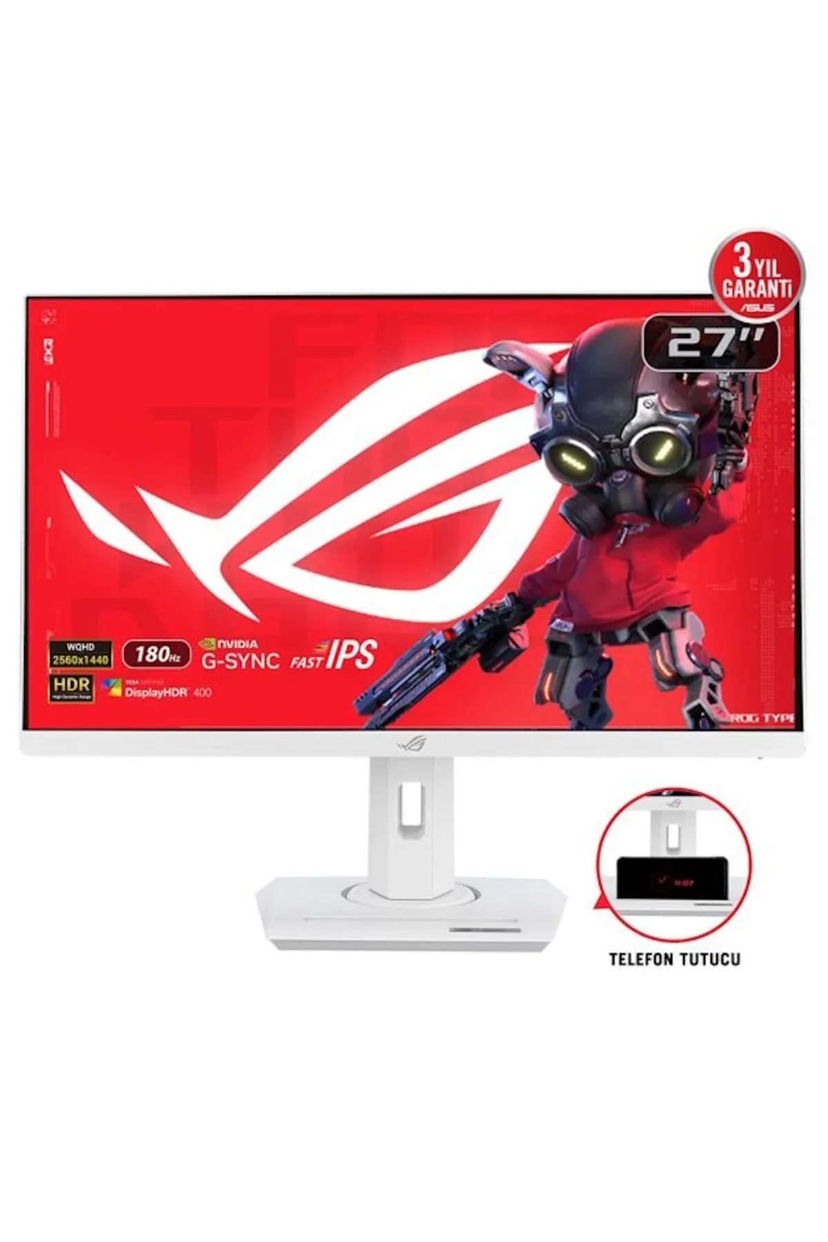 Asus ROG Strix XG27ACS-W 27 inç 180Hz 1ms WQHD Adaptive Sync Fast IPS Gaming Monitör