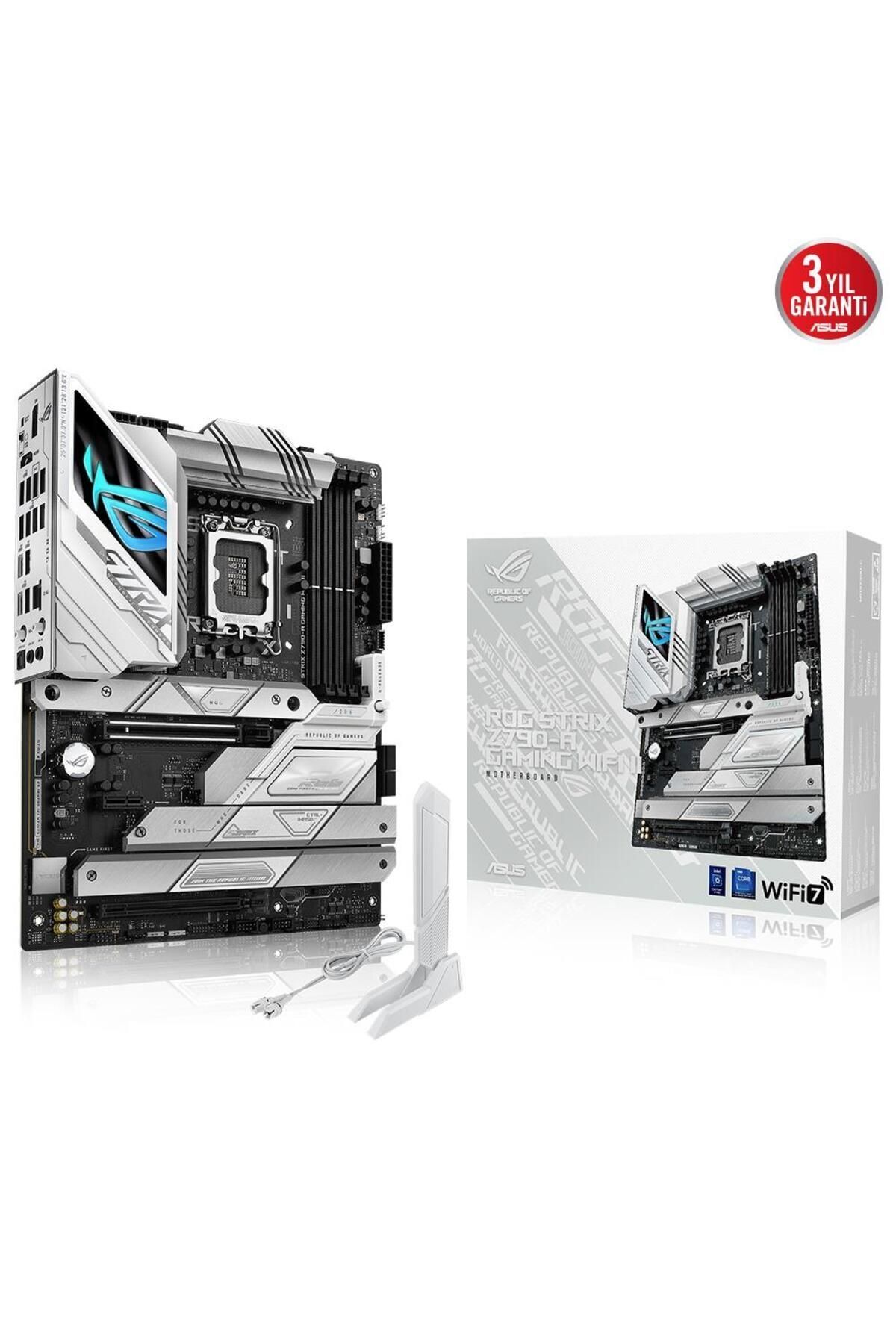 Asus ROG STRIX Z790-A GAMING WIFI II LGA1700 DDR5 8000 DP HDMI 5X M2 USB3.2 WİFİ  RGB 2.5GBİT