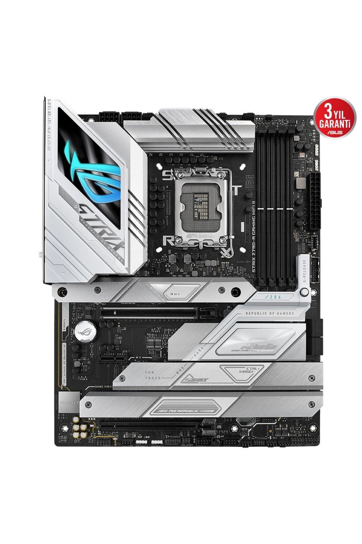 Asus ROG STRIX Z790-A GAMING WIFI II LGA1700 DDR5 8000 DP HDMI 5X M2 USB3.2 WİFİ  RGB 2.5GBİT