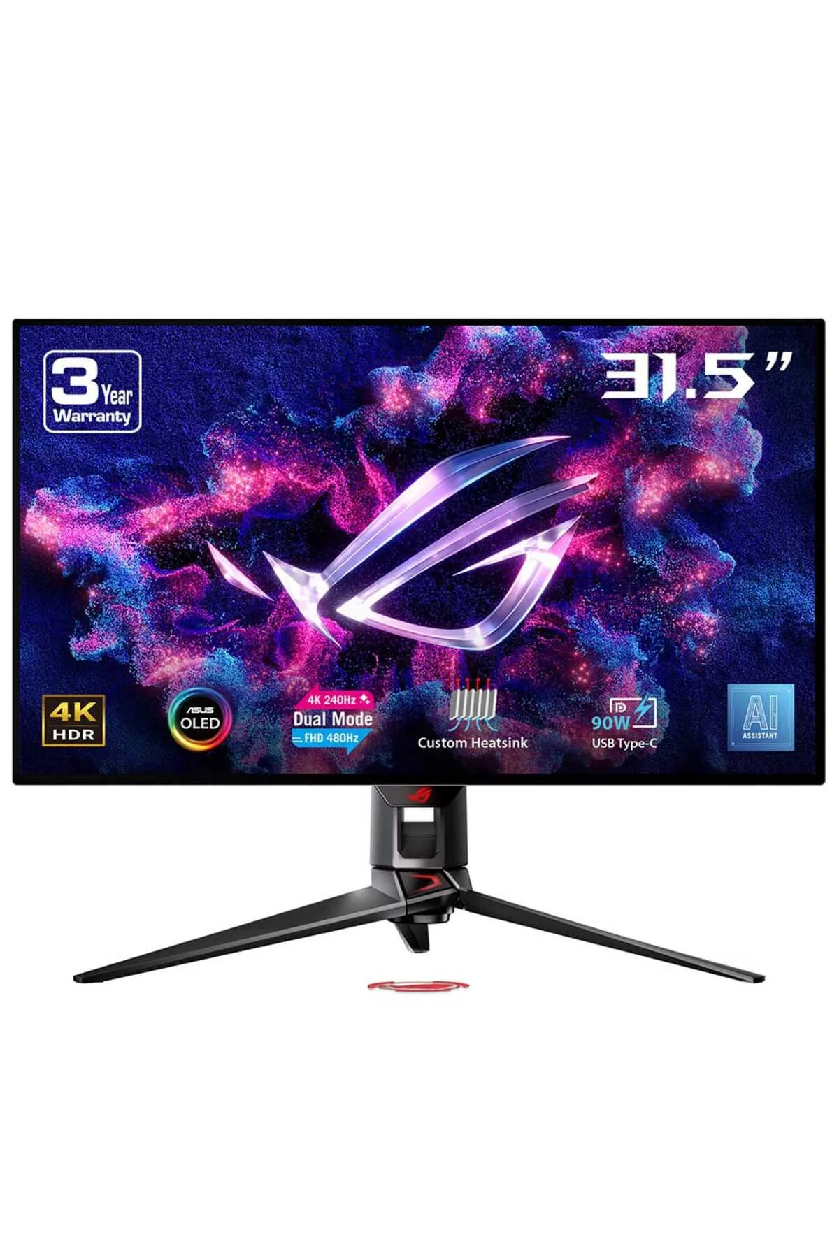 Asus ROG Swift OLED PG32UCDP 31.5 inç 480Hz 0.03ms 4K Full HD G-Sync WOLED Gaming Monitör