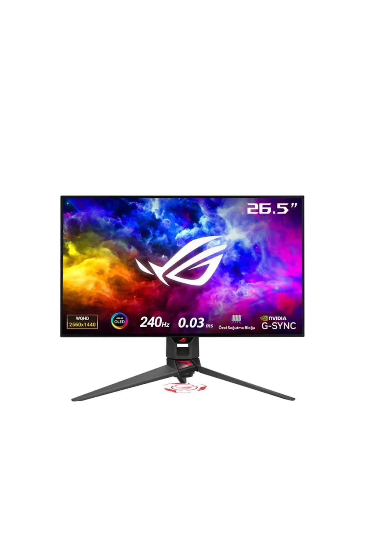 Asus Rog Swift Pg27aqdm 26,5" 0.03ms (GTG) 240hz G-sync Hdr10 Oled Qhd Gaming (OYUNCU) Monitör