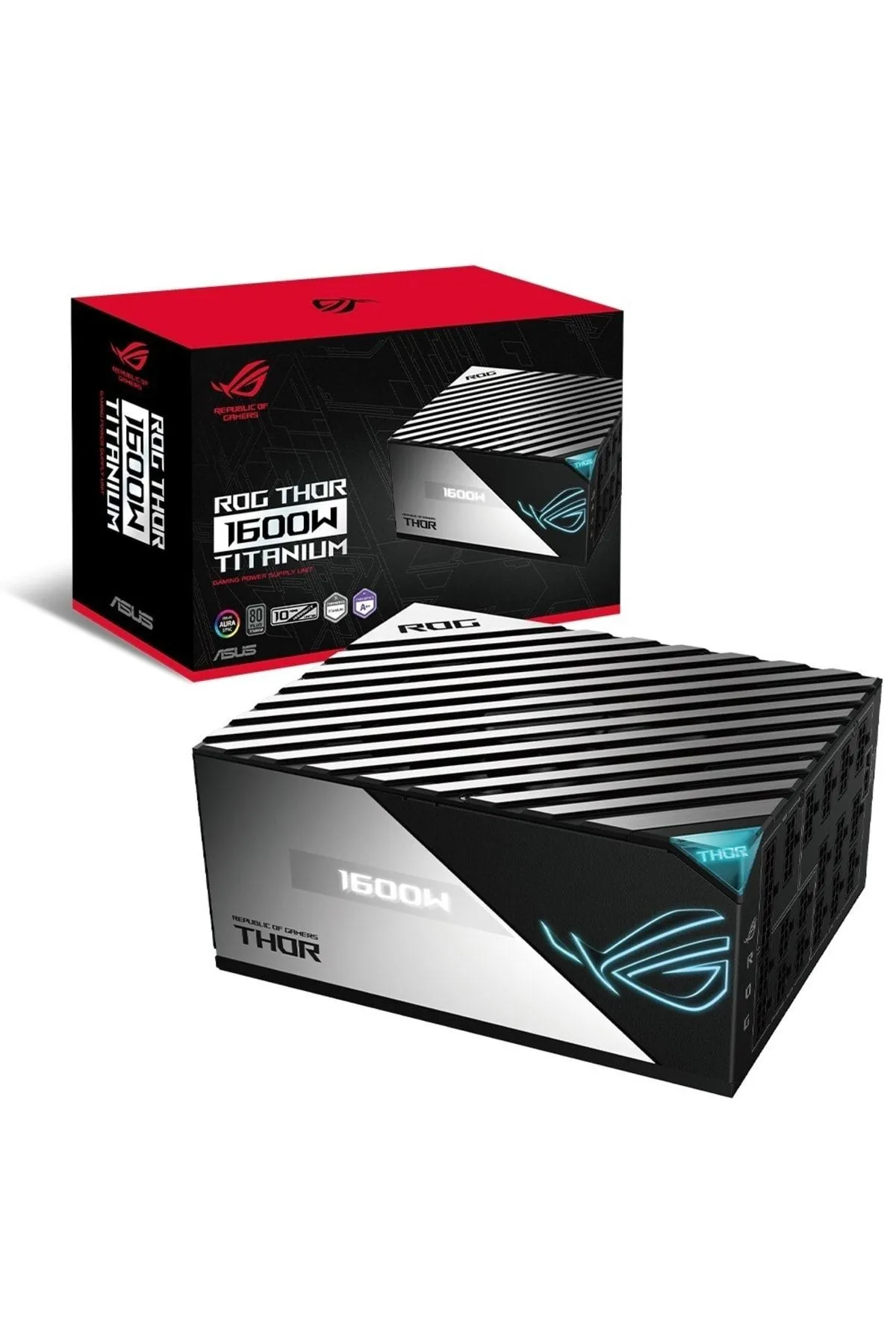 Asus Rog Thor 1600t Gamıng 1600w 80 Plus Titanyum Argb Modüler Güç Kaynağı