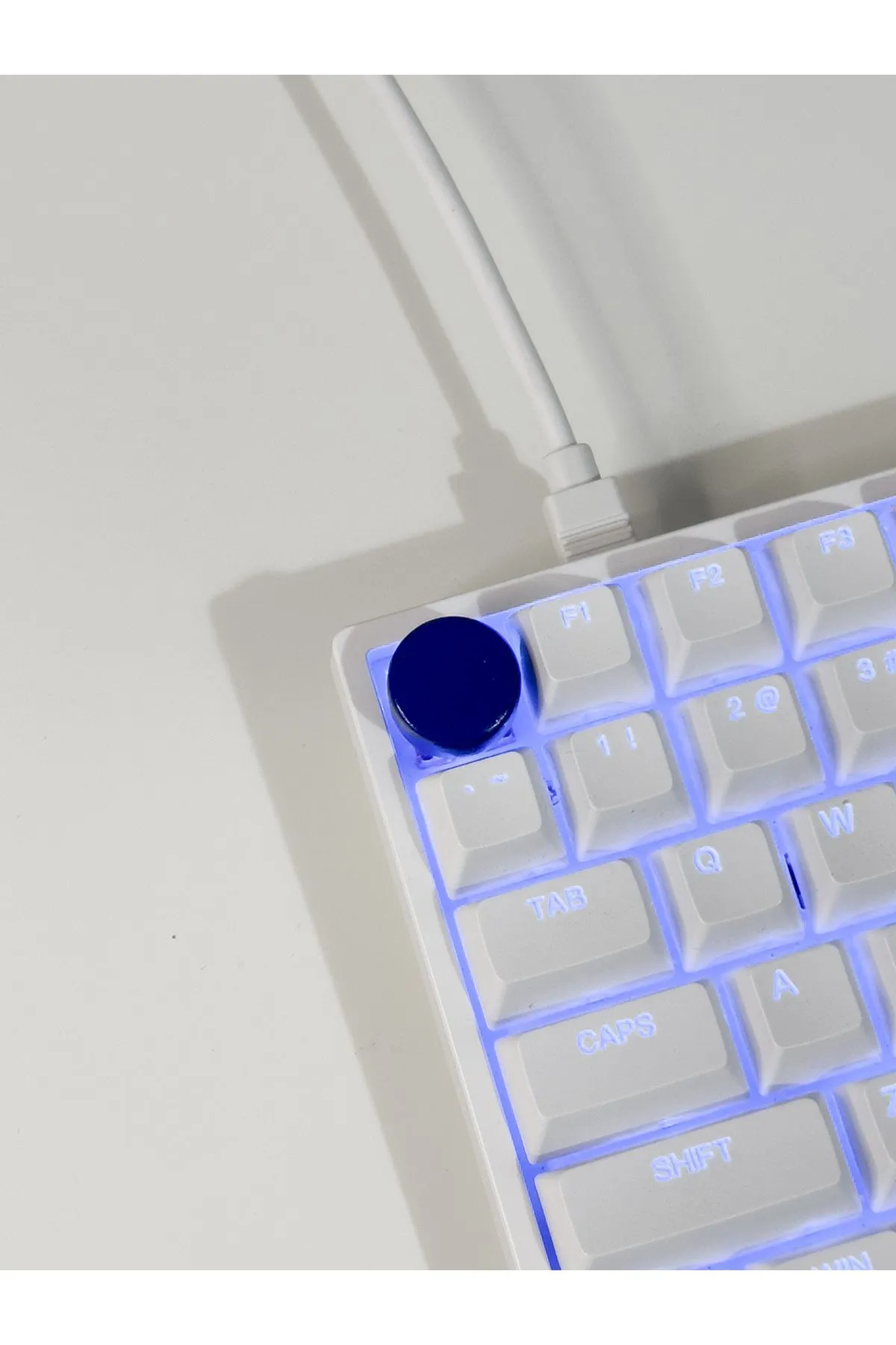 buffed Round Mekanik Klavye Tuşu Lacivert Artisan Keycaps Gamer Aksesuar buffed