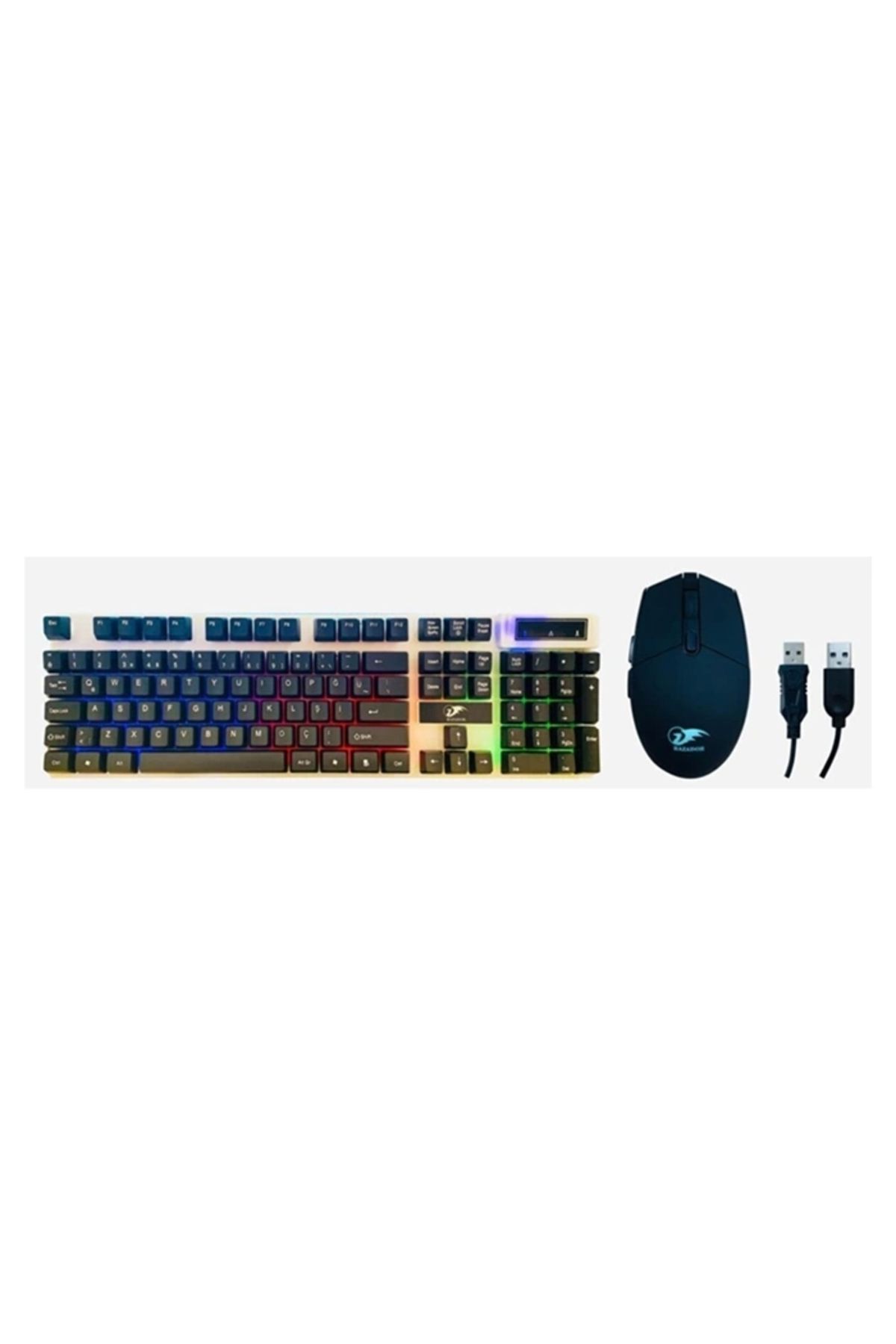 Razador Rs-601 Fury Gaming Işıklı Klavye Mouse Set Rs-601 Fury