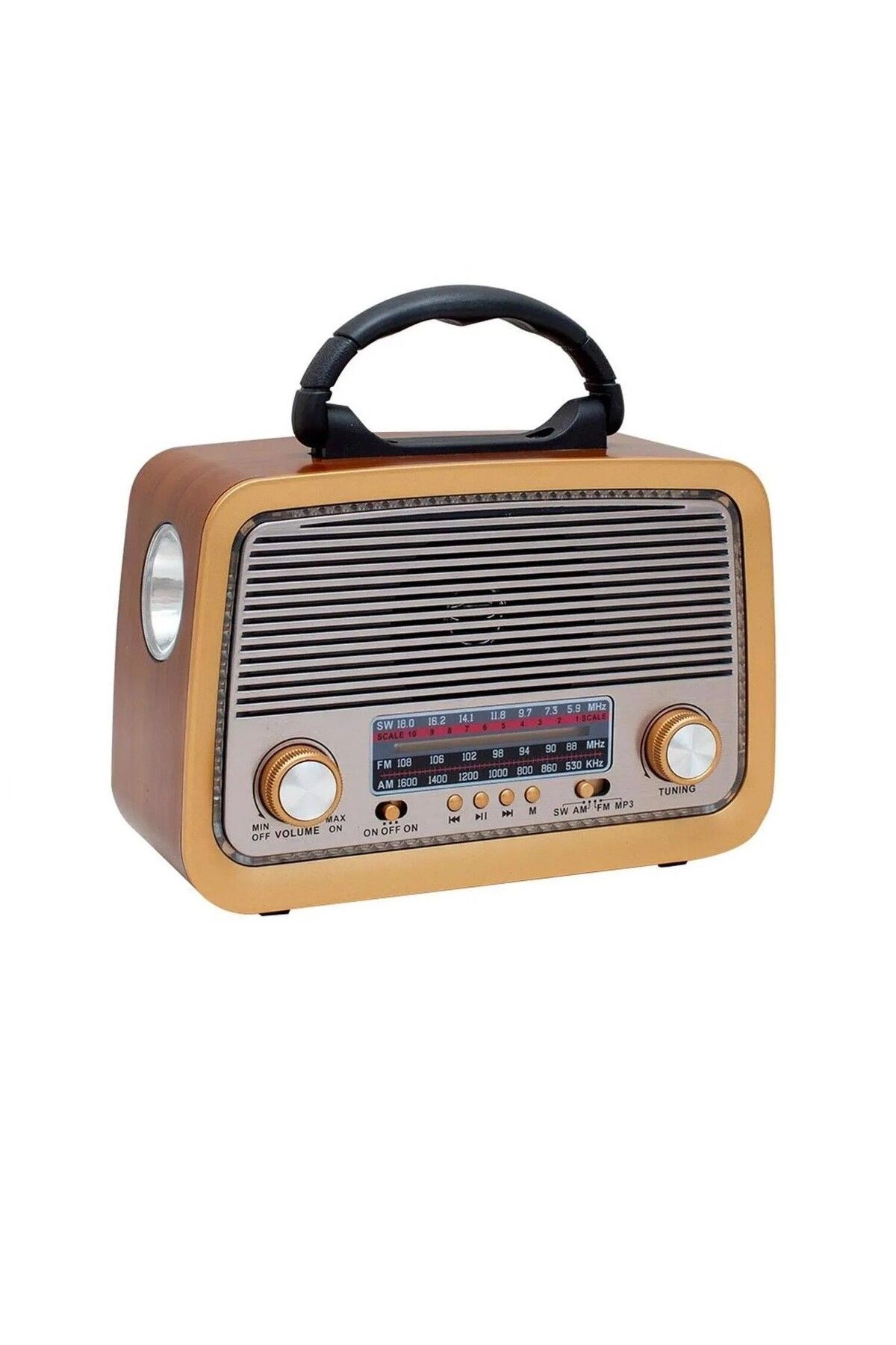 PrimeSegment Rt-301 Nostaljik Radyo Bluetooh Müzik Kutusu Fm-sd Kart-aux