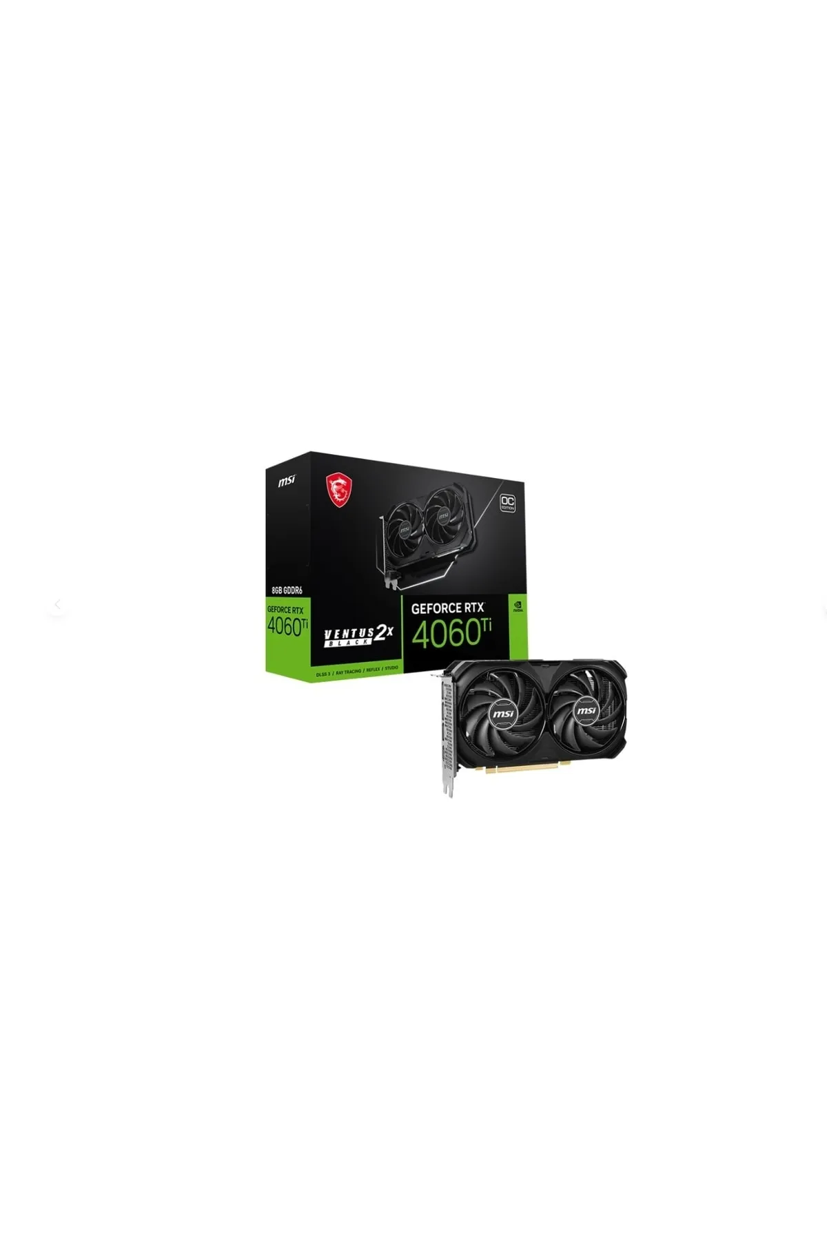 MSI Rtx 4060 Tı Ventus 2x Black Oc 8gb 128bıt Gddr6