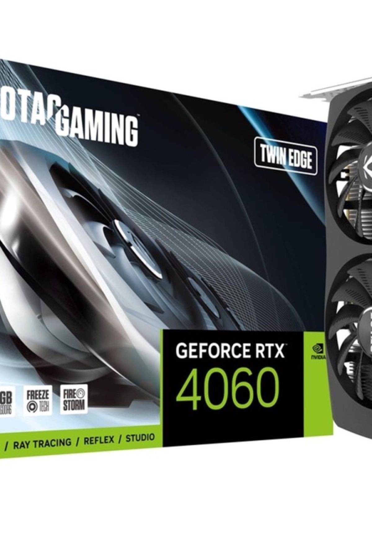 Zotac Rtx4060 Kutulu Gaming Twin Edge Zt-d40600e-10m 128bit Gddr6 8 Gb Kutulu Ekran Kartı