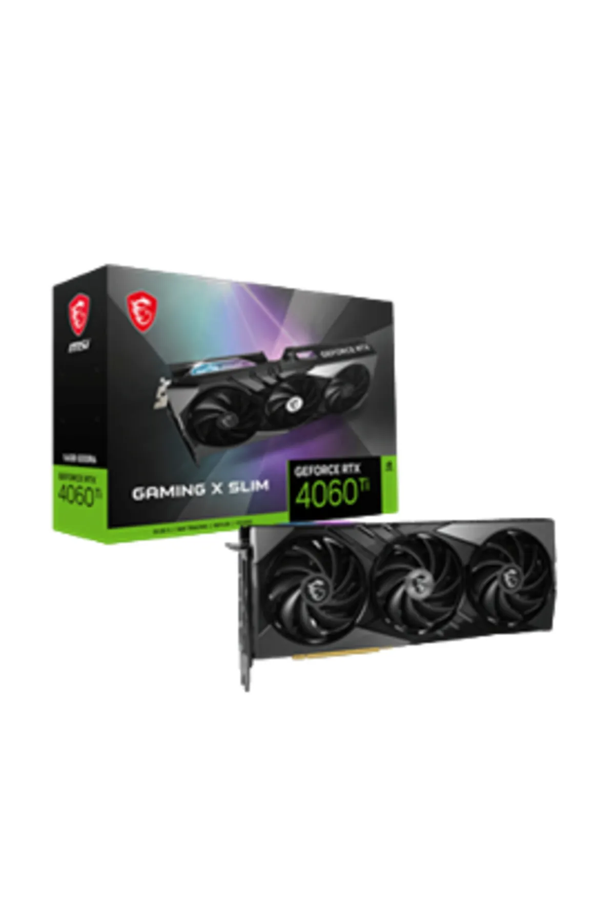 MSI RTX4060TI 16GB GDDR6 128BIT 3xDP/HDMI (GEFORCE RTX4060TI GAMING X SLIM 16G)