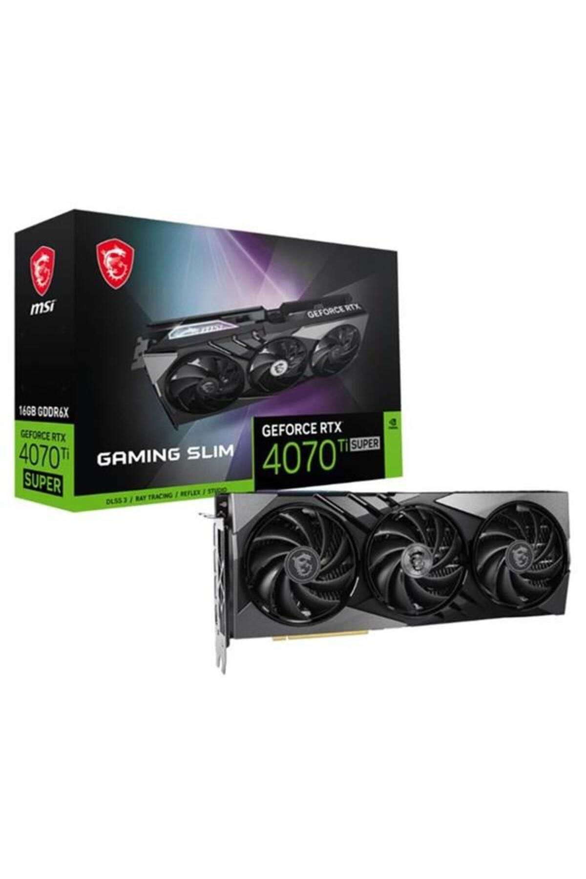 MSI Rtx4070tı Super 16gb Gamıng X Slım Gddr6x 256bit Hdmı 4x Dp Pcıe 4.0