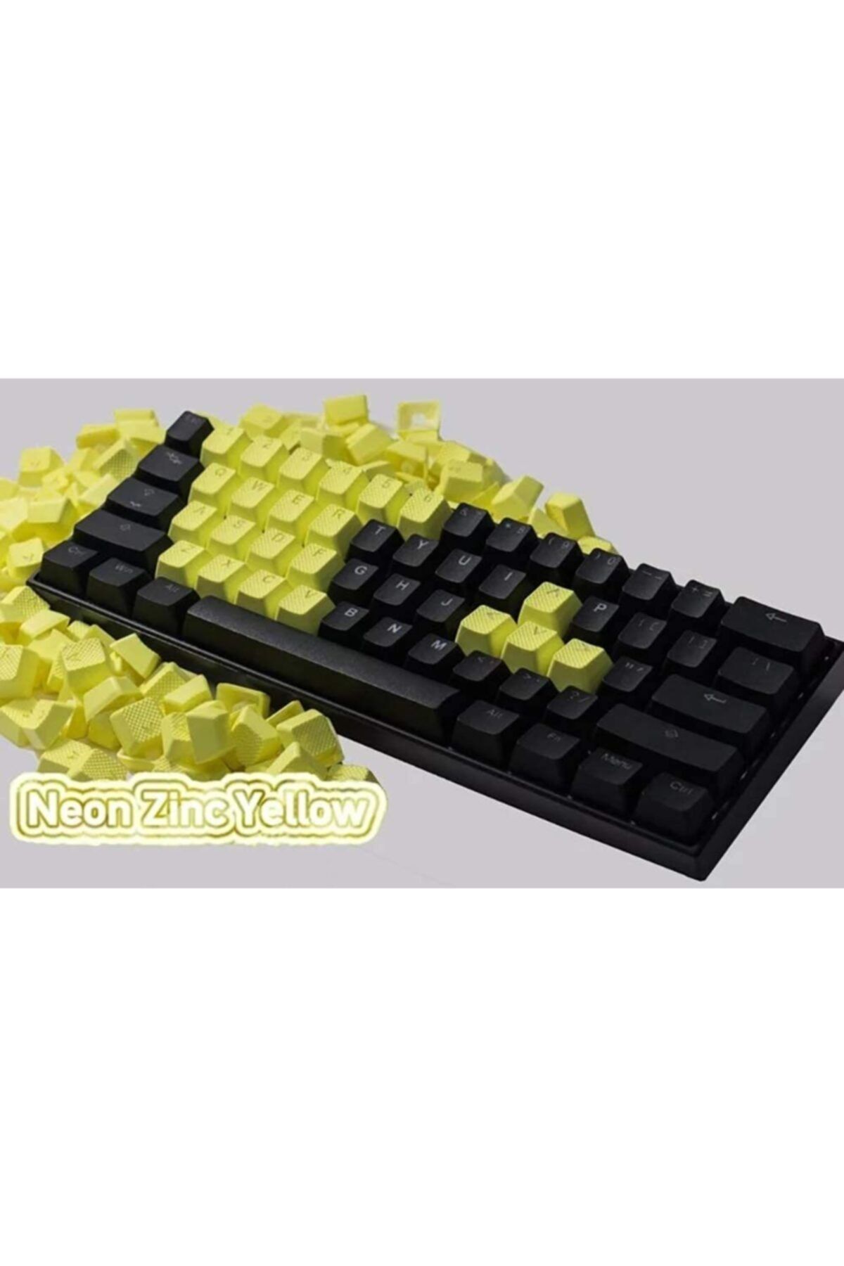 Tai-Hao Rubber Gaming Aydınlatmalı Keycaps Set - 22 Keys Rubberized Doubleshot Key Caps (zinc Sarı)