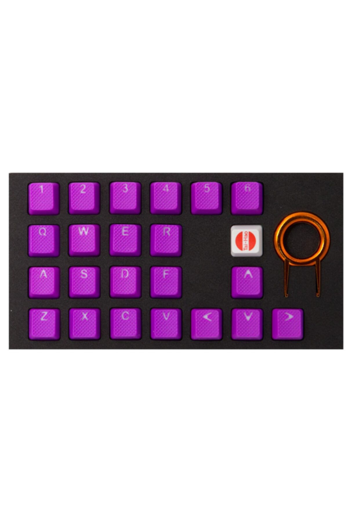 Tai-Hao Rubber Gaming Aydınlatmalı Keycaps Set - 22 Keys Rubberized Doubleshot ( Purple Mystery )