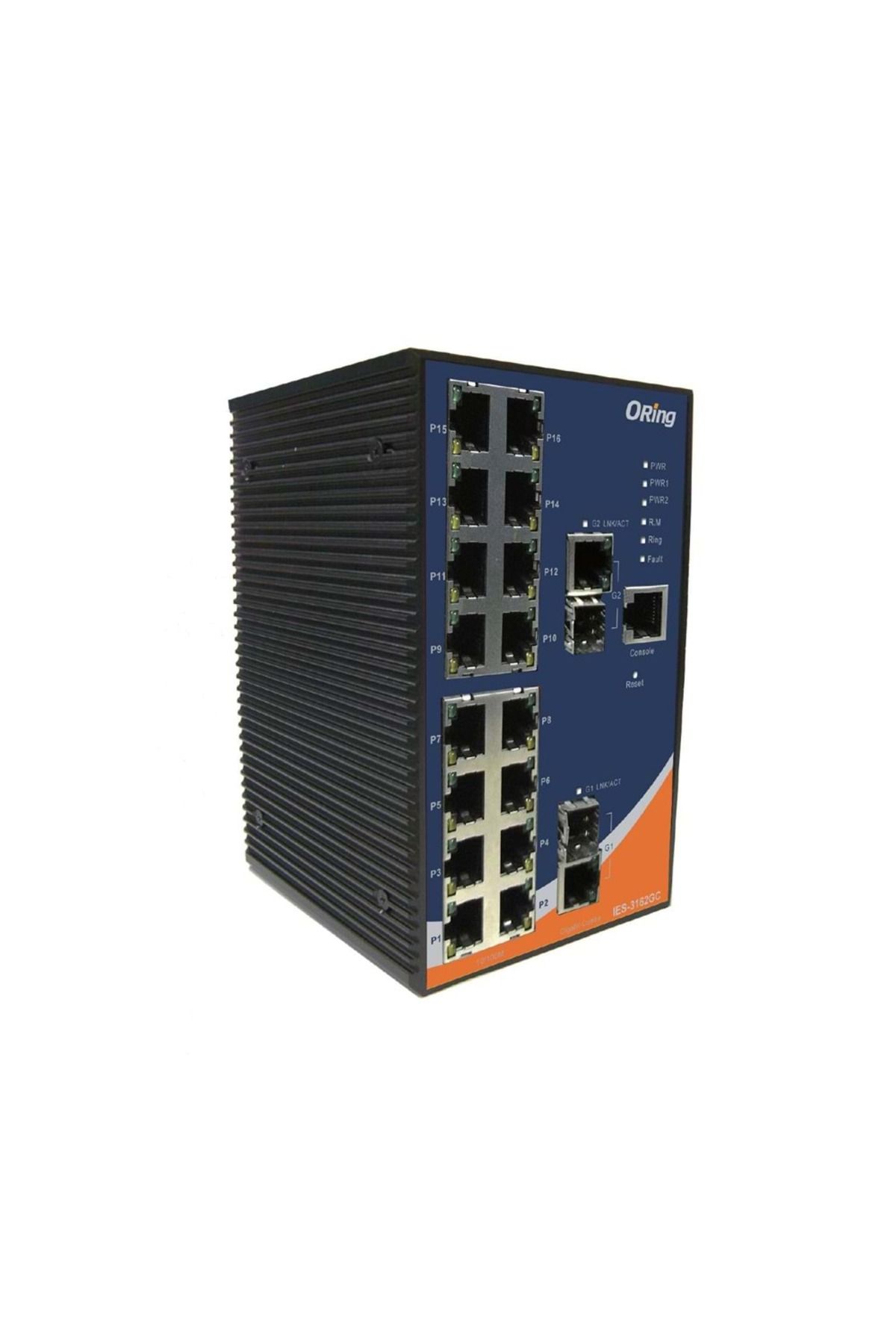 OringNetworking Rugged 16x 10/100TX (RJ-45) + 2x 100/1000 Combo (SFP/RJ-45)