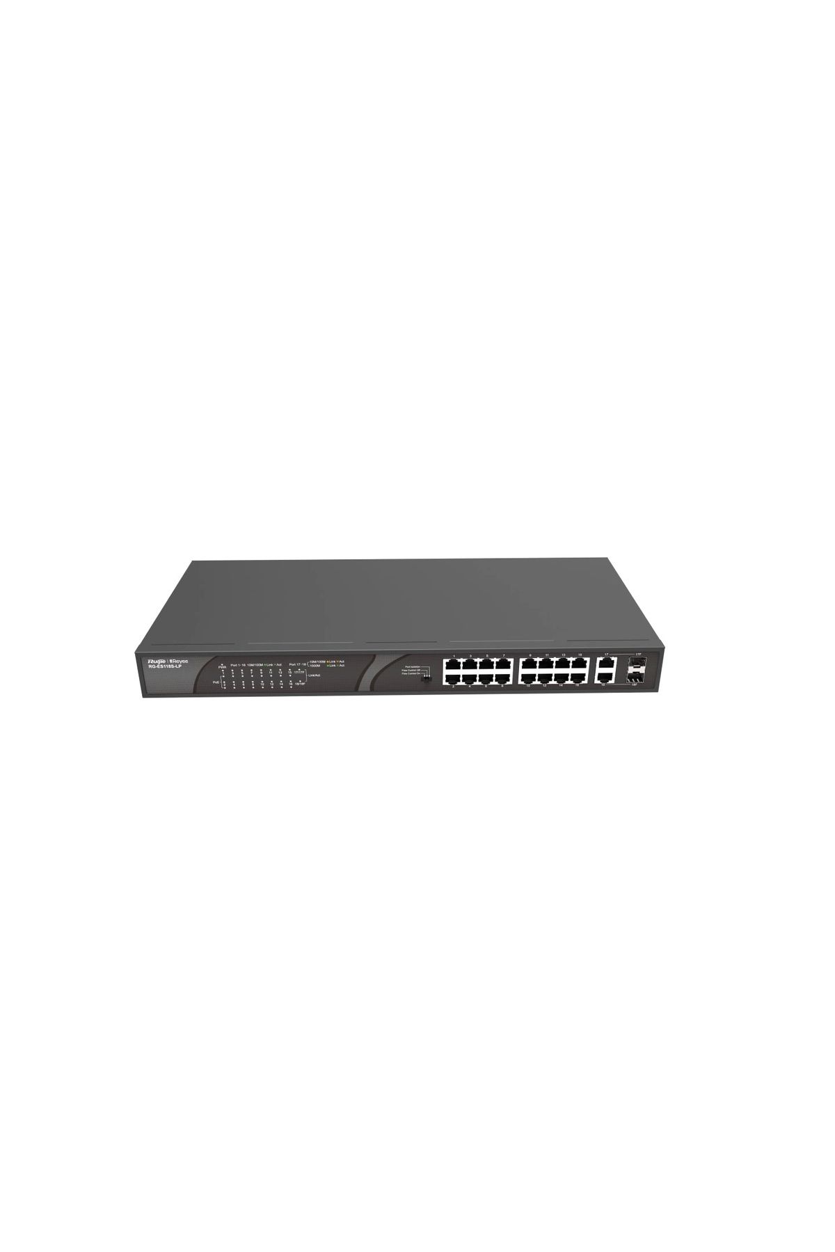 HP RUİJİE-REYEE RG-ES118S-LP 16 PORT POE+ 10-100 MBPS 2 PORT SFP 120W