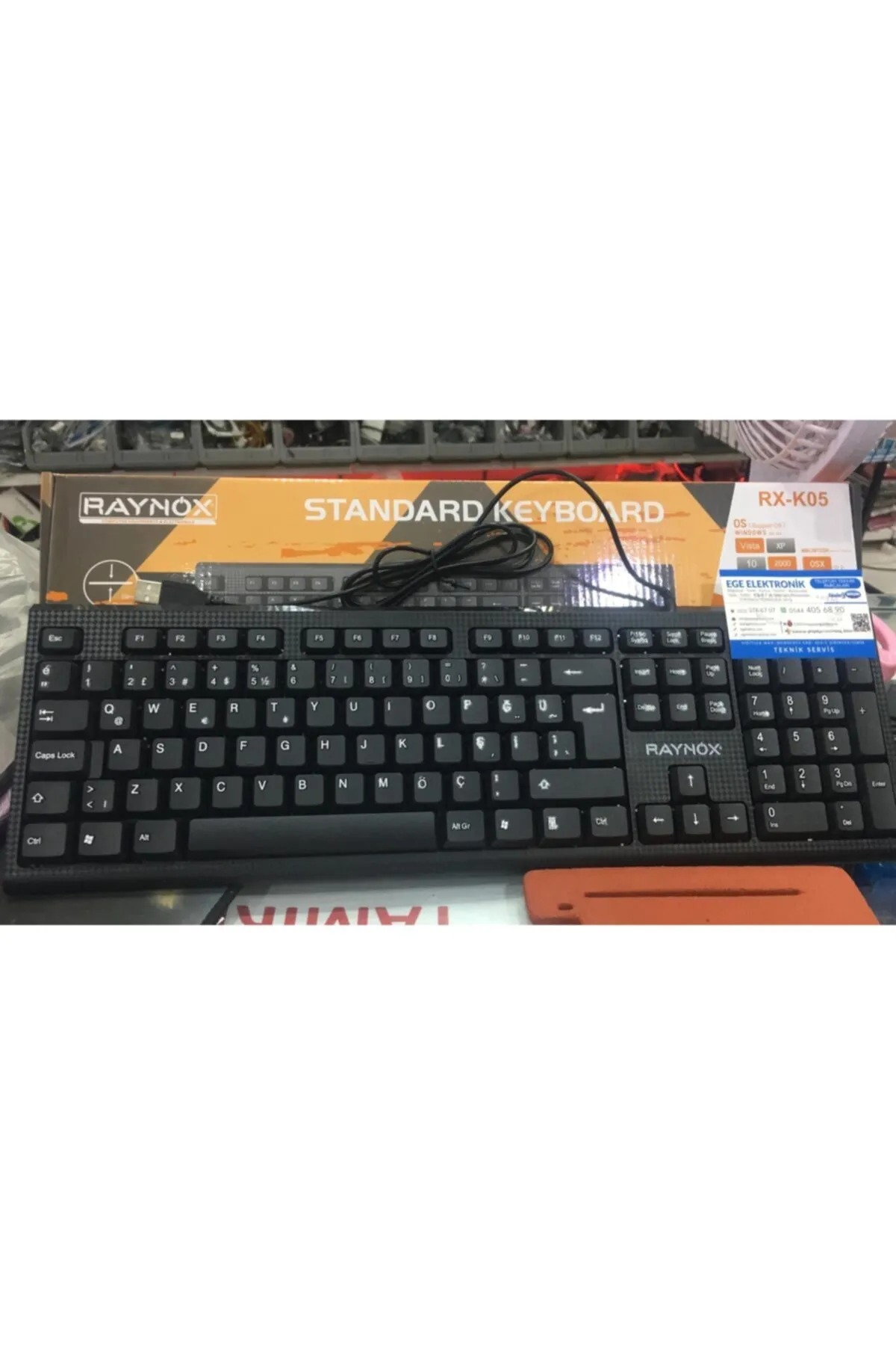 RAYNOX Rx-k05 Q Standart Kablolu Klavye Yumuşak Tuşlu