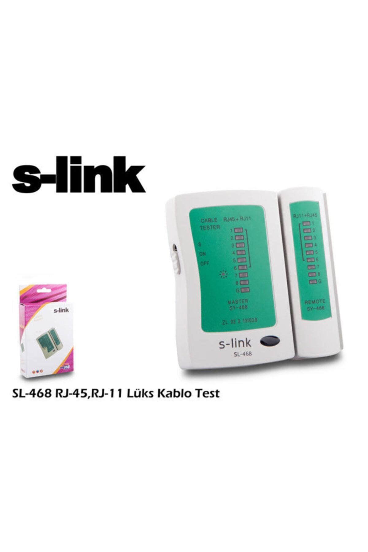 S-link S Link Sl 468 Rj 45 Rj 11 Lüx Kablo Test Cihazı / S Link