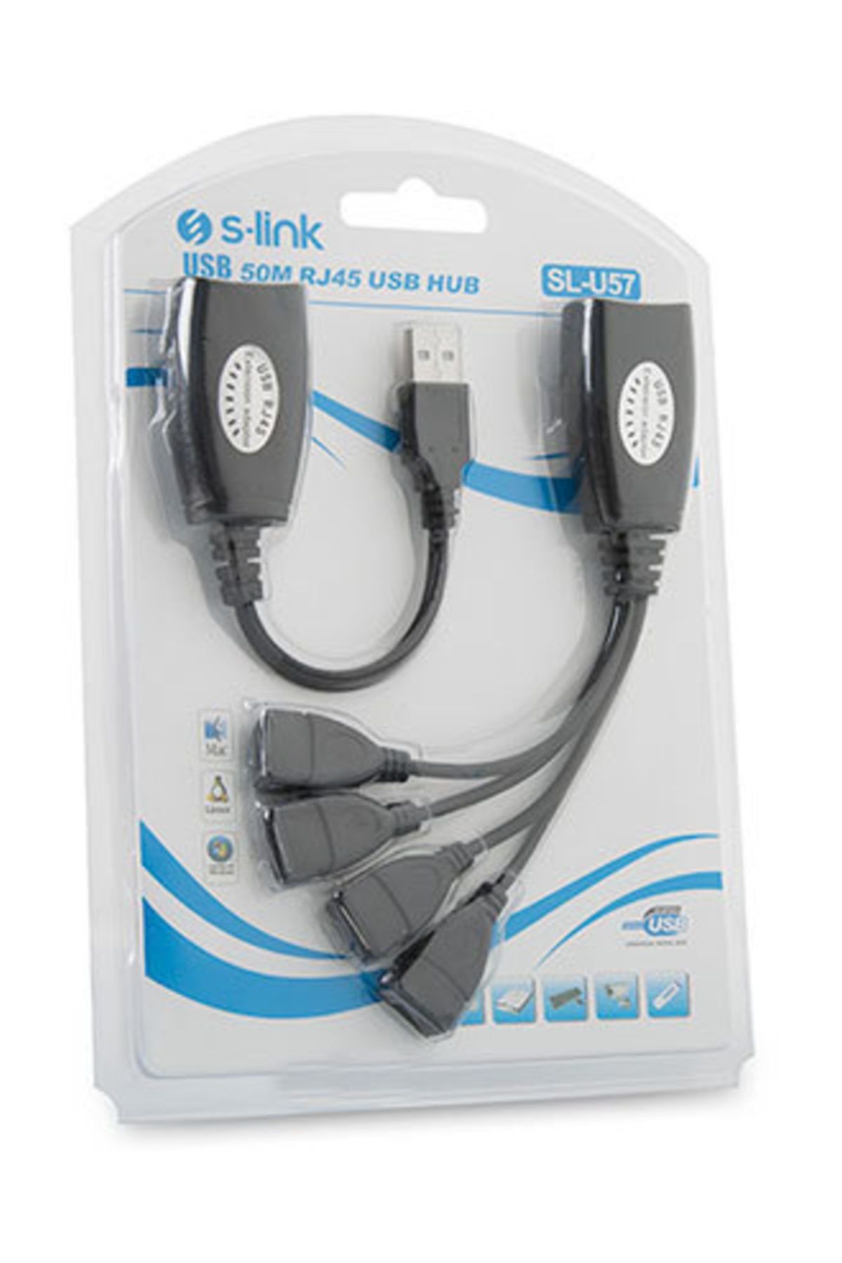 S-link S-link SL-U57 4 Port Usb 2.0 50cm Kablo Usb Hub