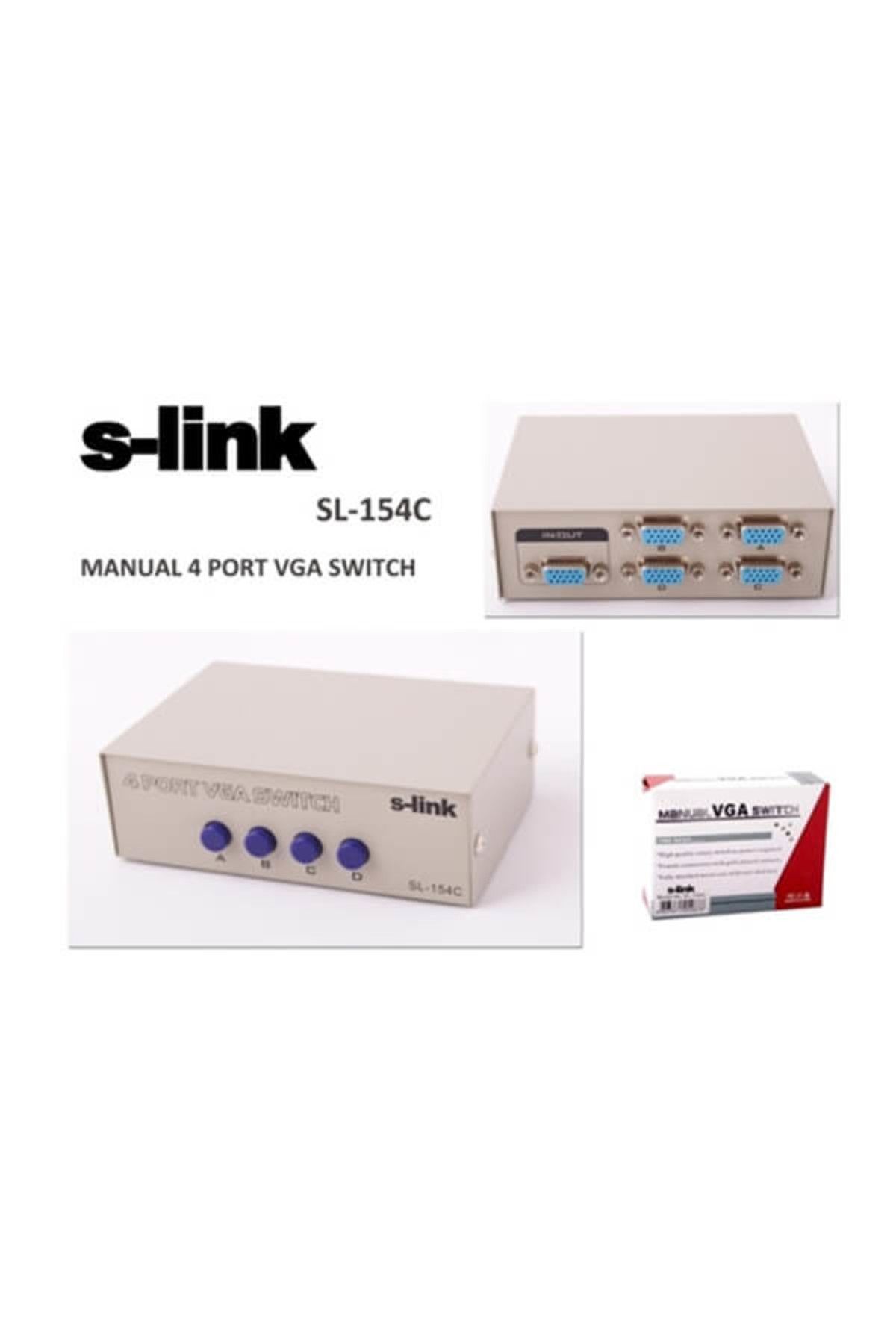 S-link S-Lınk Sl-154C 4 Port Vga Çoklayıcı Manuel