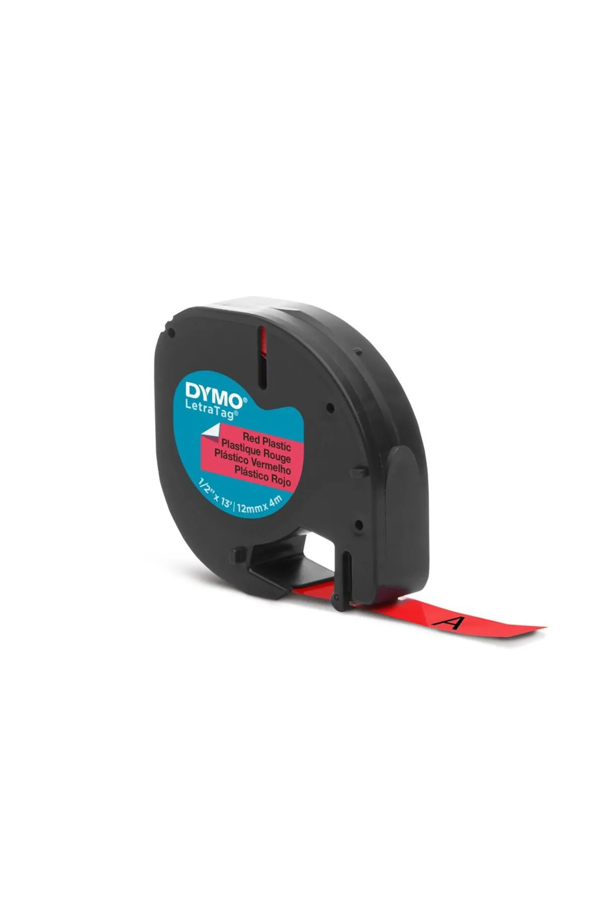 Dymo S0721630 Letratag Plastik Şerit ( 12 Mm X 4 Mt ) , Kırmızı (59424) 91203