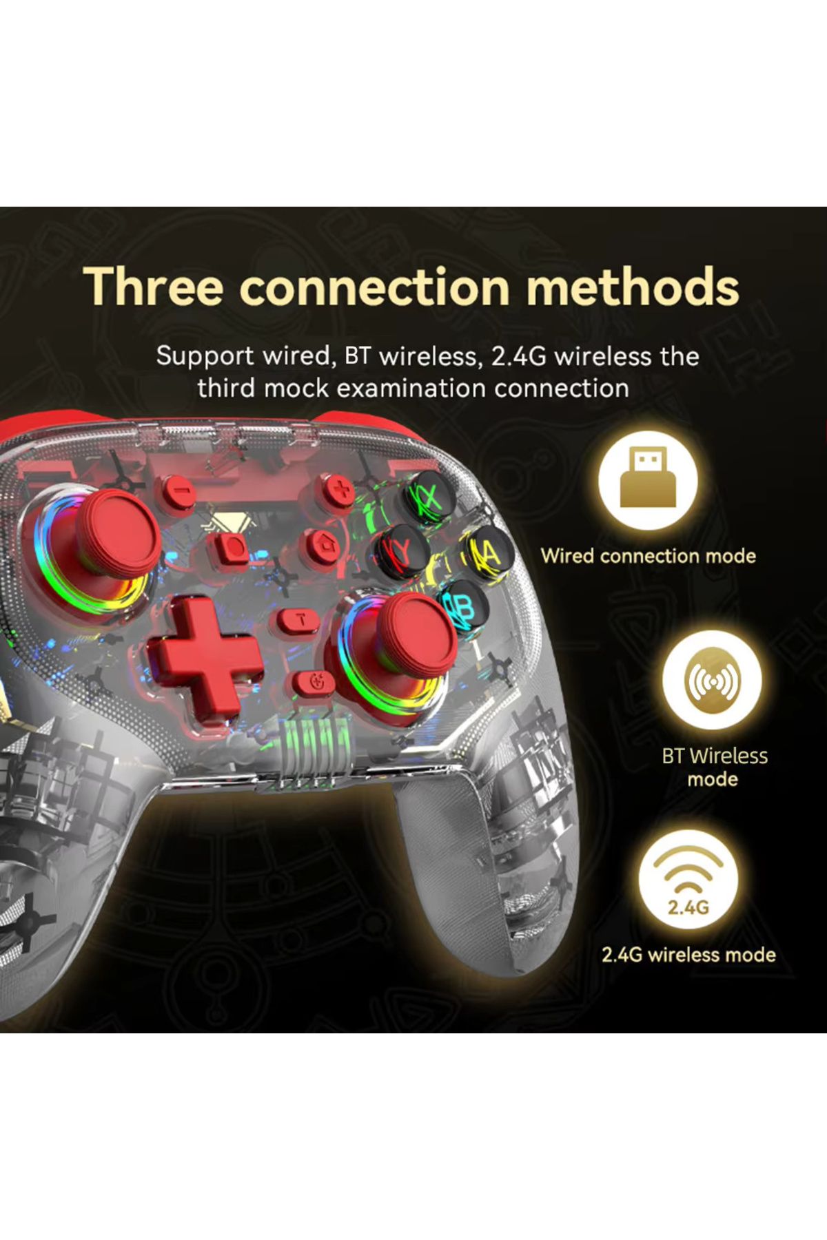 MEGAMUS S09 kablosuz oyun denetleyicisi  konsolu Gamepad oyun uzaktan Joystick Nintendo