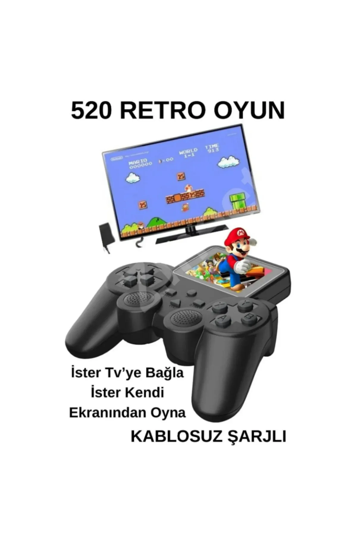 Ozmik S10 Hafif Taşınabilir Renkli Ekranlı 520 Uyumlu Oyunlu Kablosuz Taşınabilir Oyun Konsolu Atari