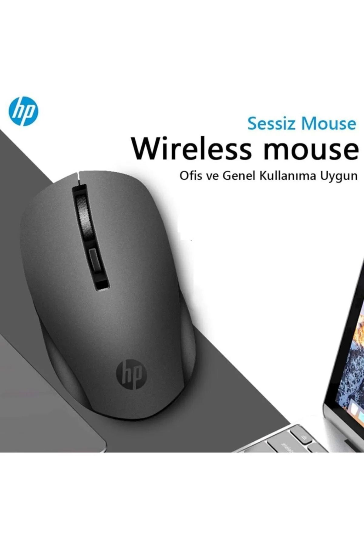 HP S1000 Plus Kablosuz Sessiz Siyah Mouse