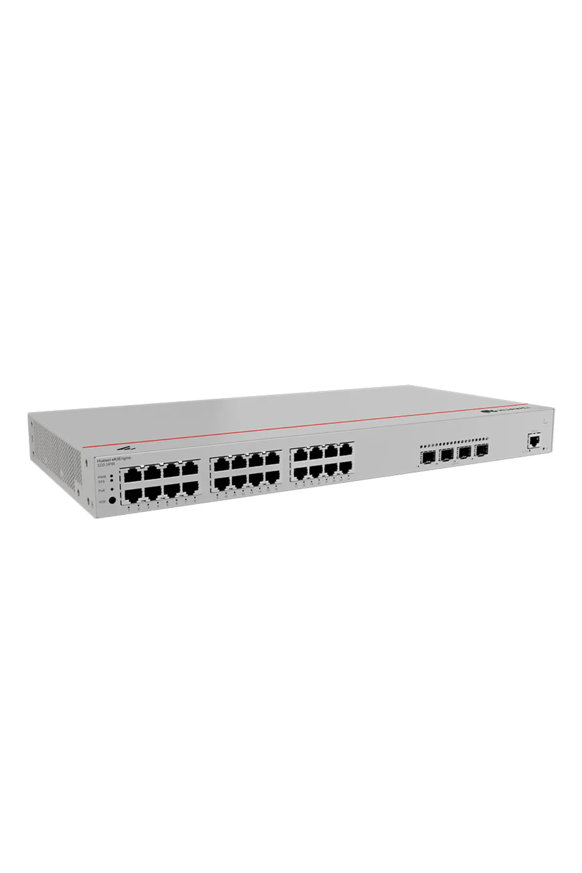 Huawei S220-24P4X,S220-24P4X,S220-24P4X 24*10/100/1000BASE-T ports(400W PoE+), 4*10GE SFP