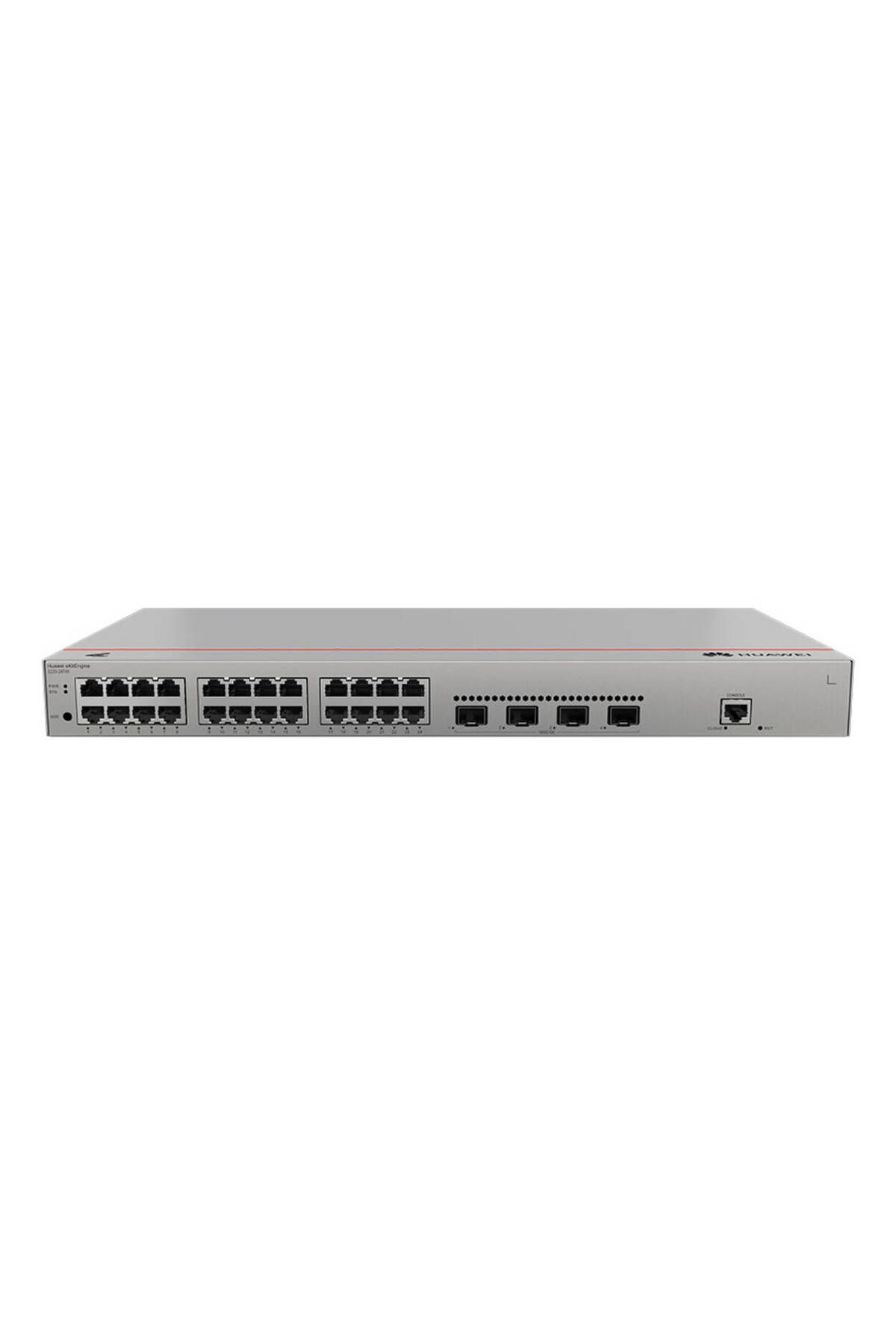 Huawei S220-24T4X,S220-24T4X,S220-24T4X (24*10/100/1000BASE-T ports, 4*10GE SFP+ ports, built-in AC power)