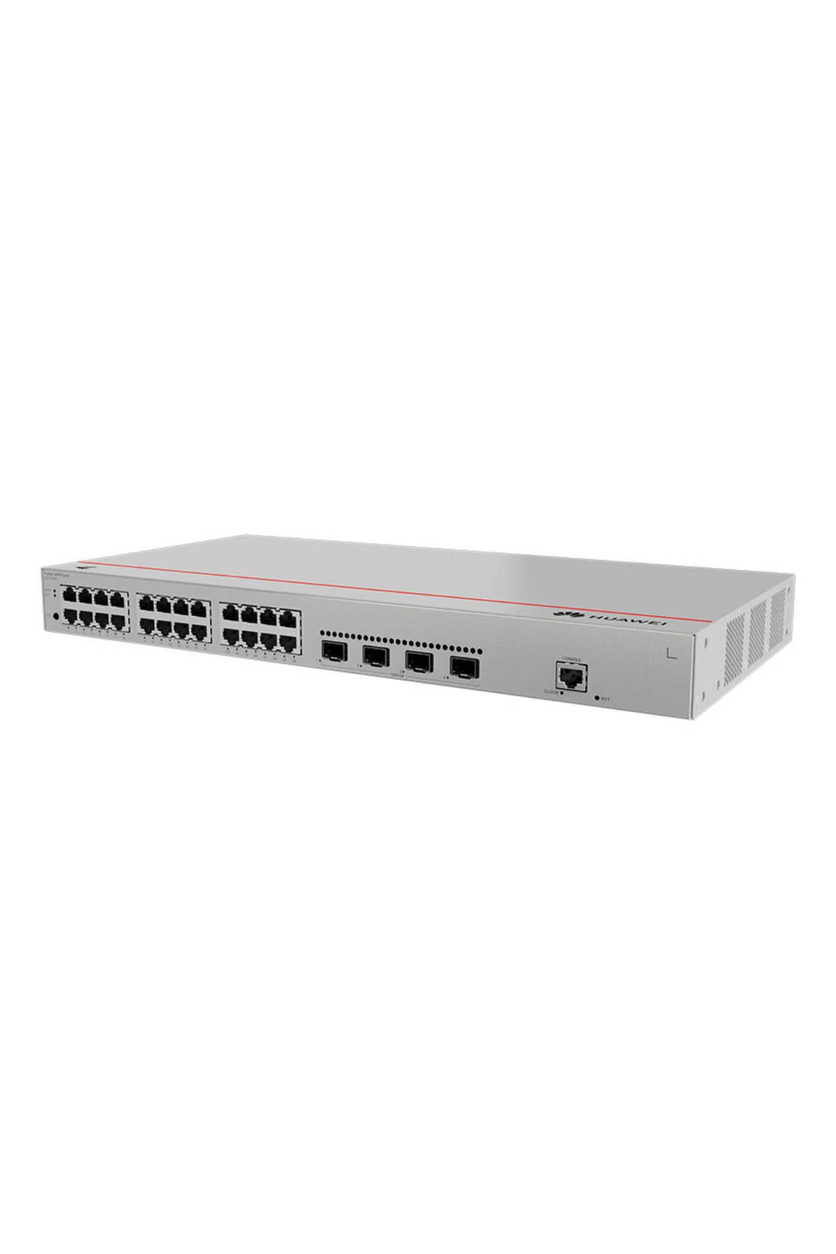 Huawei S220-24T4X,S220-24T4X,S220-24T4X (24*10/100/1000BASE-T ports, 4*10GE SFP+ ports, built-in AC power)