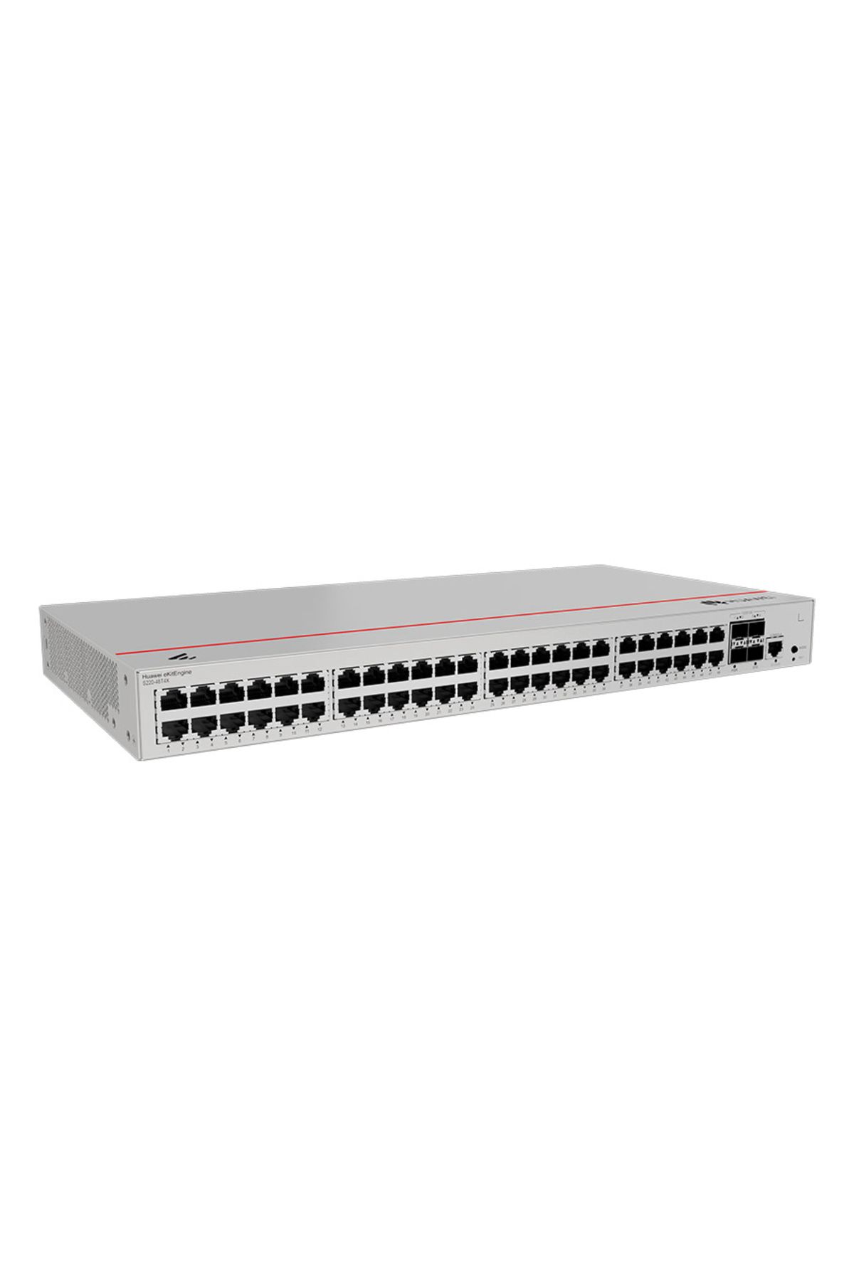 Huawei S220-48T4X,S220-48T4X,S220-48T4X (48*10/100/1000BASE-T ports, 4*10GE SFP+ ports, built-in AC power)