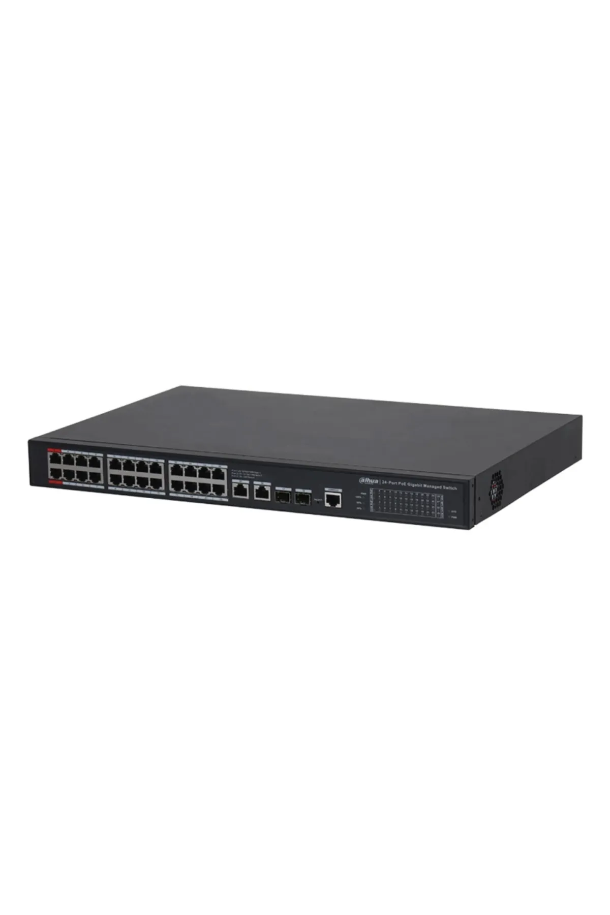 Dahua S4228-24gt-360 28port, Gigabit, 24 Port Poe, 365w, 2 Port Uplink, 2 Port Sfp Gigabit Combo,