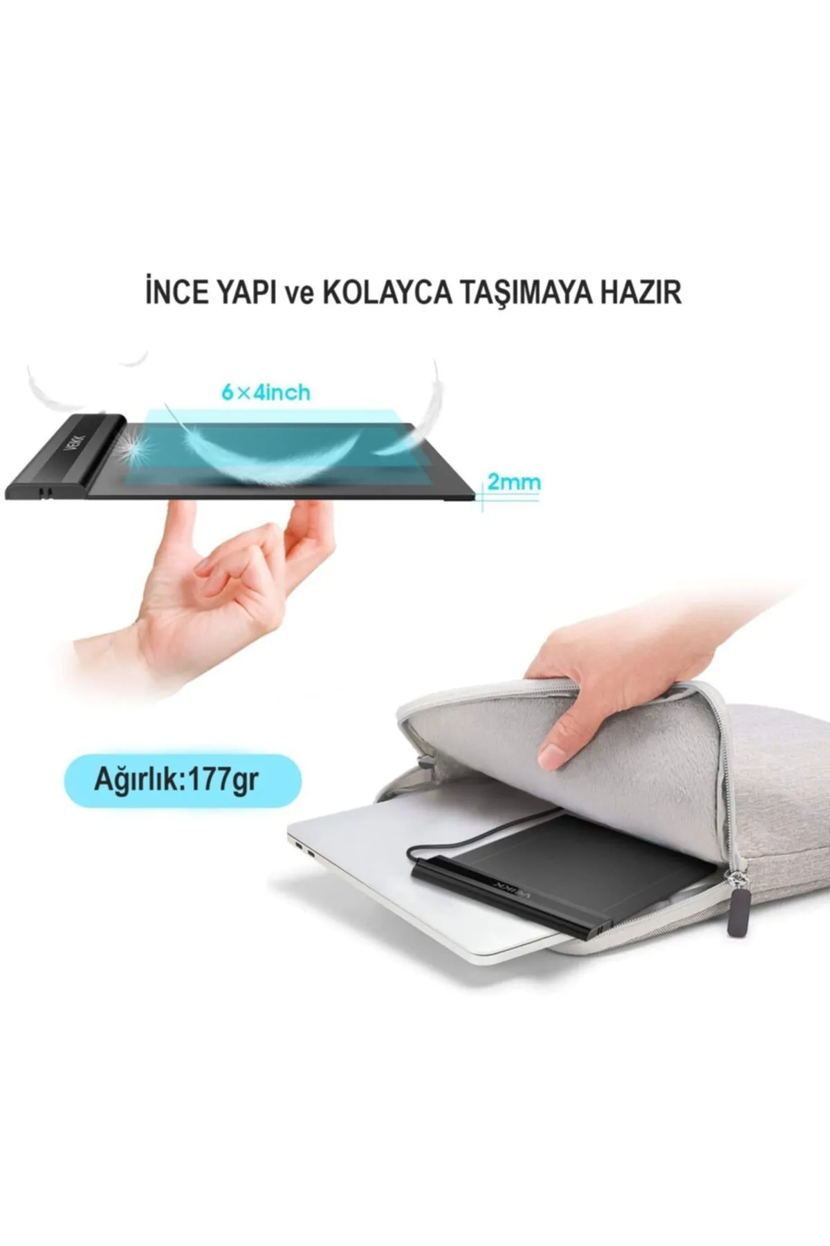 veikk S640 6" 8192 Levels 5080lpı Grafik Tablet+kalem