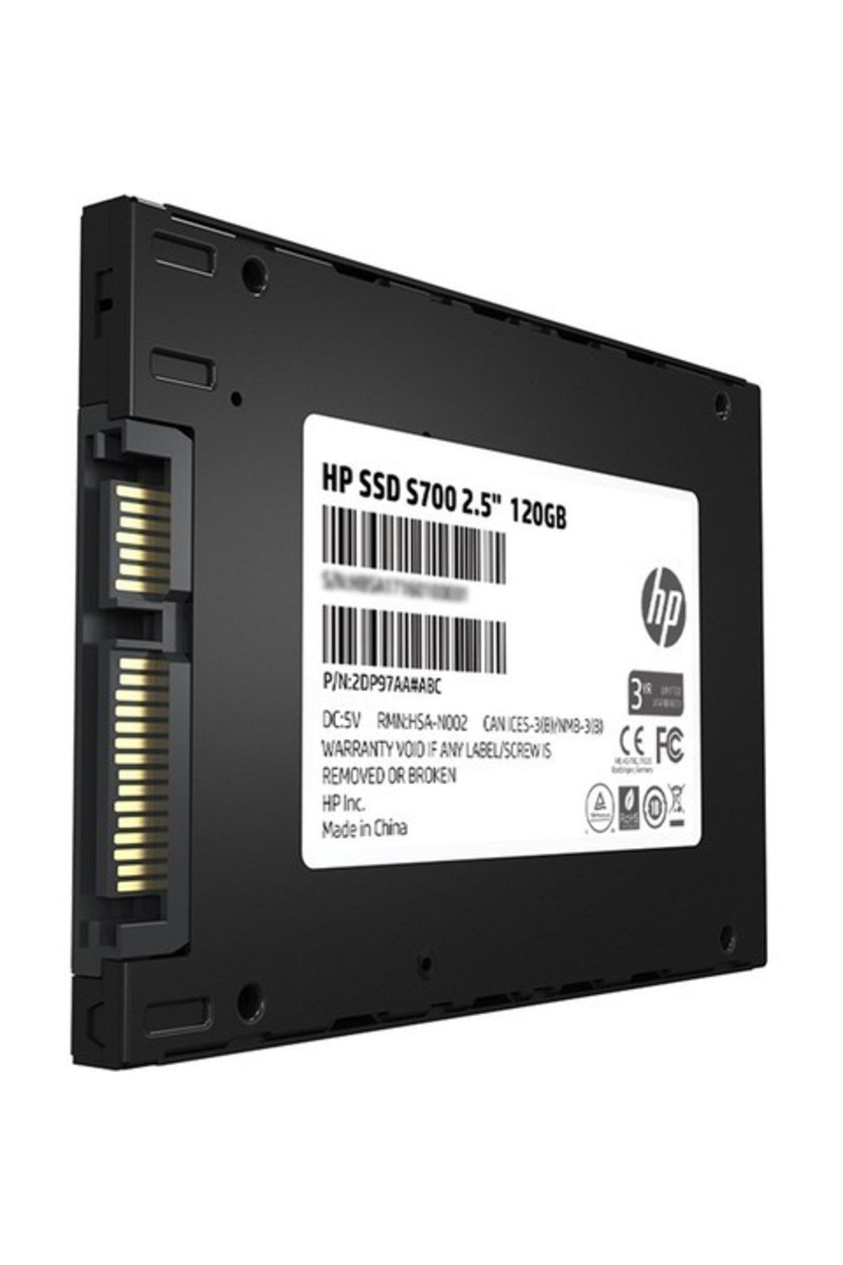 HP S700 2DP97AA 120 GB 3D NAND 2.5'' 550/480MB/s Okuma/Yazma SATA III SSD