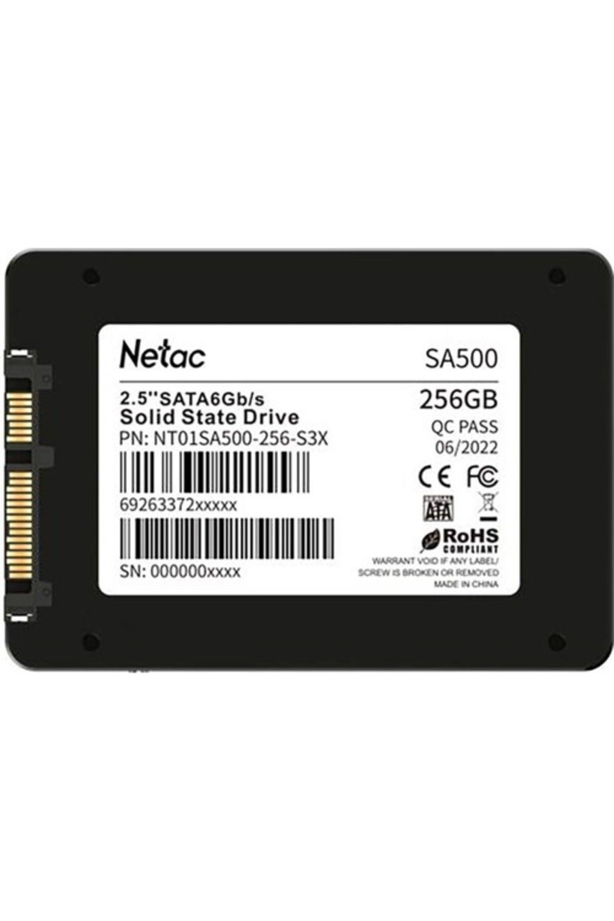 Netac Sa500 256gb 2.5 Ssd Disk Nt01sa500-256-s3x