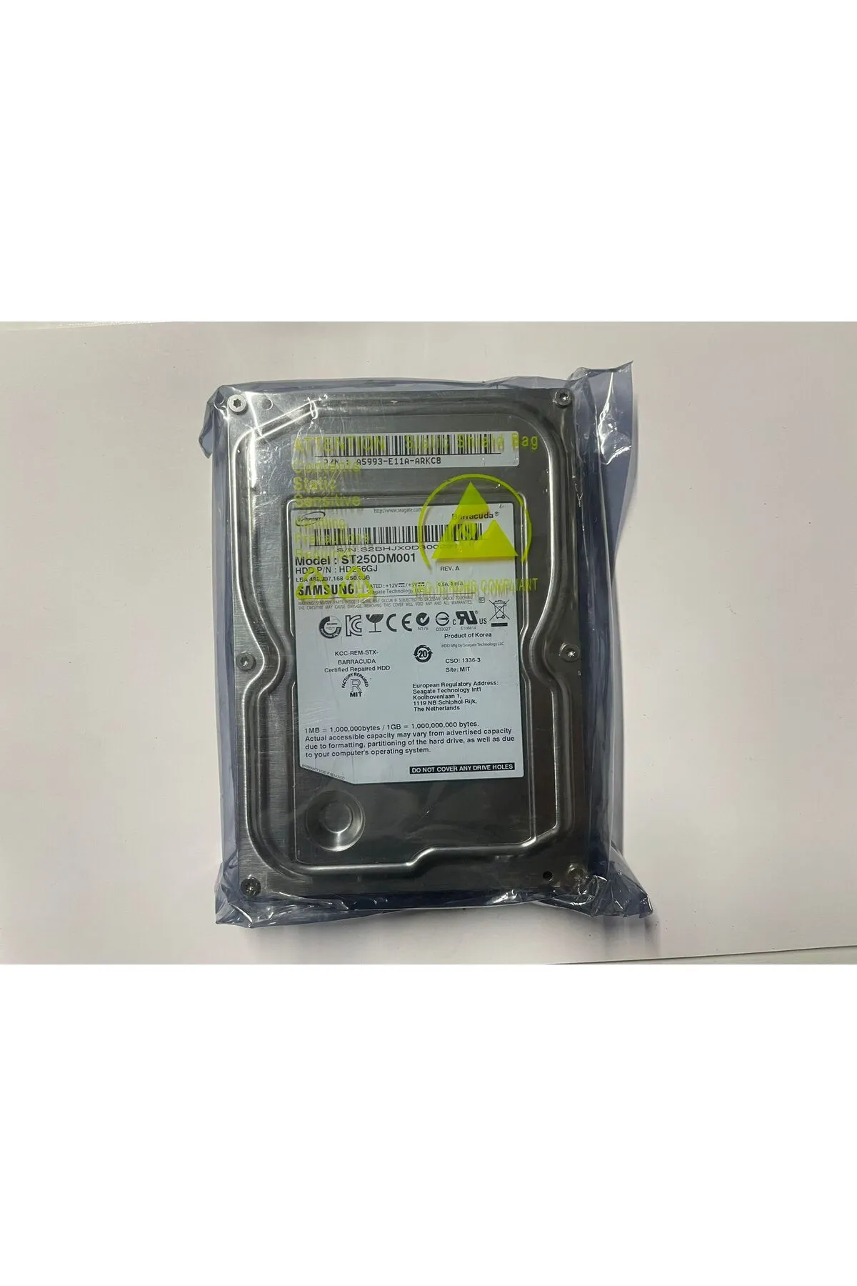 OEM SAMSUNG 250GB 3.5inç Masaüstü Bilgisayar için Uyumlu Harddisk Sağlık 100 Refurbished