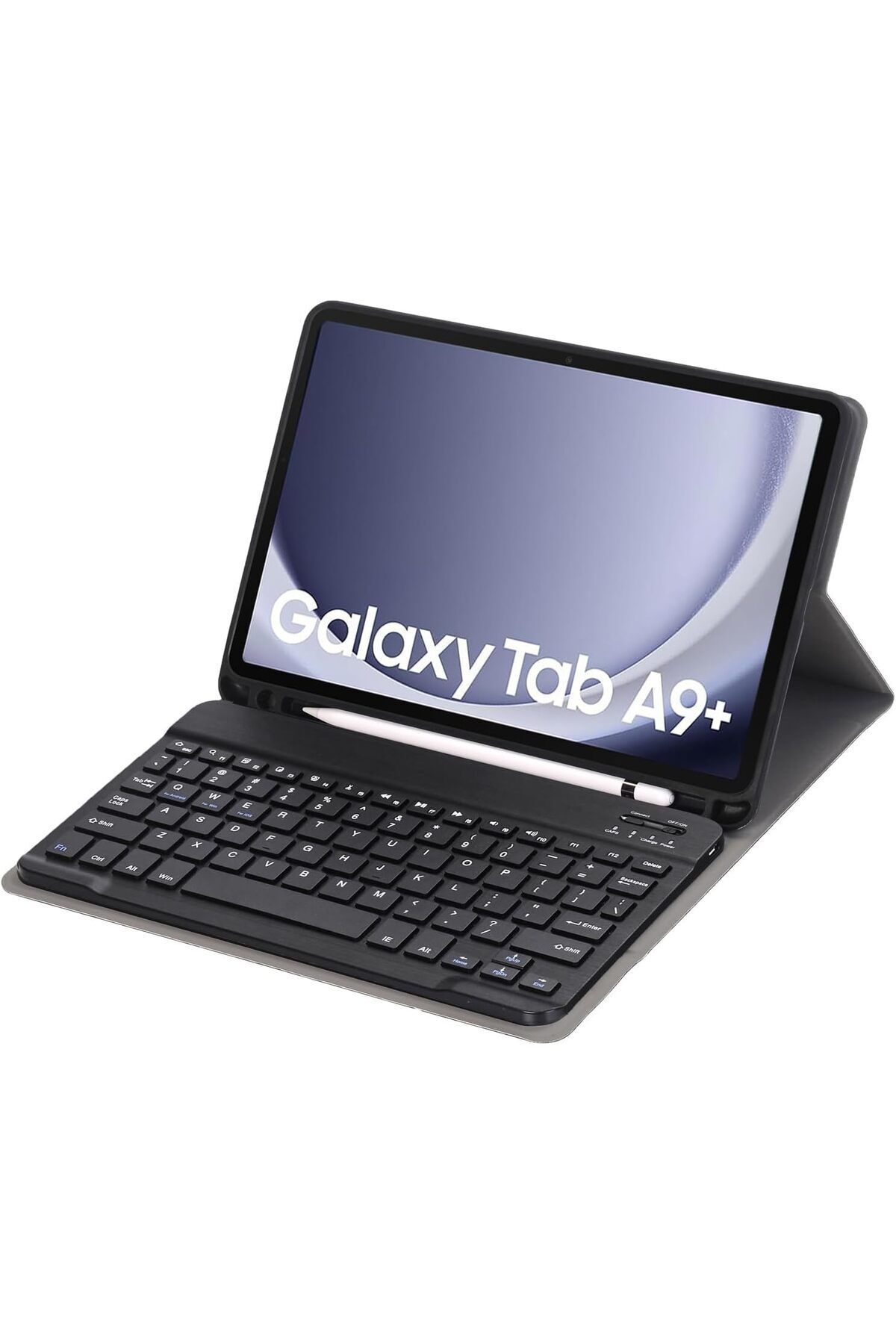 Fogy Samsung Galaxy Tab A9+ Plus 11 inç SM-X210 için Çıkarılabilir Bluetooth Klavyeli Klavye Kılıfı