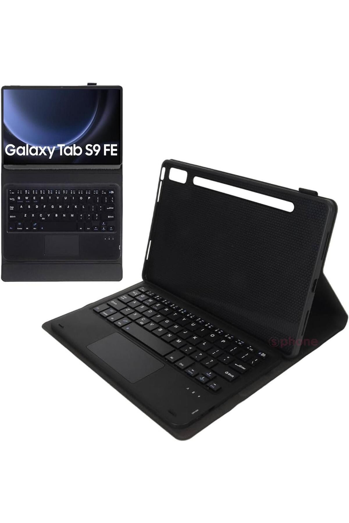 Sphone Samsung Galaxy X510 Tab S9 FE 11inç Bluetooth Keyboard Akıllı Stand Tablet Kılıf Wireless Touchpad