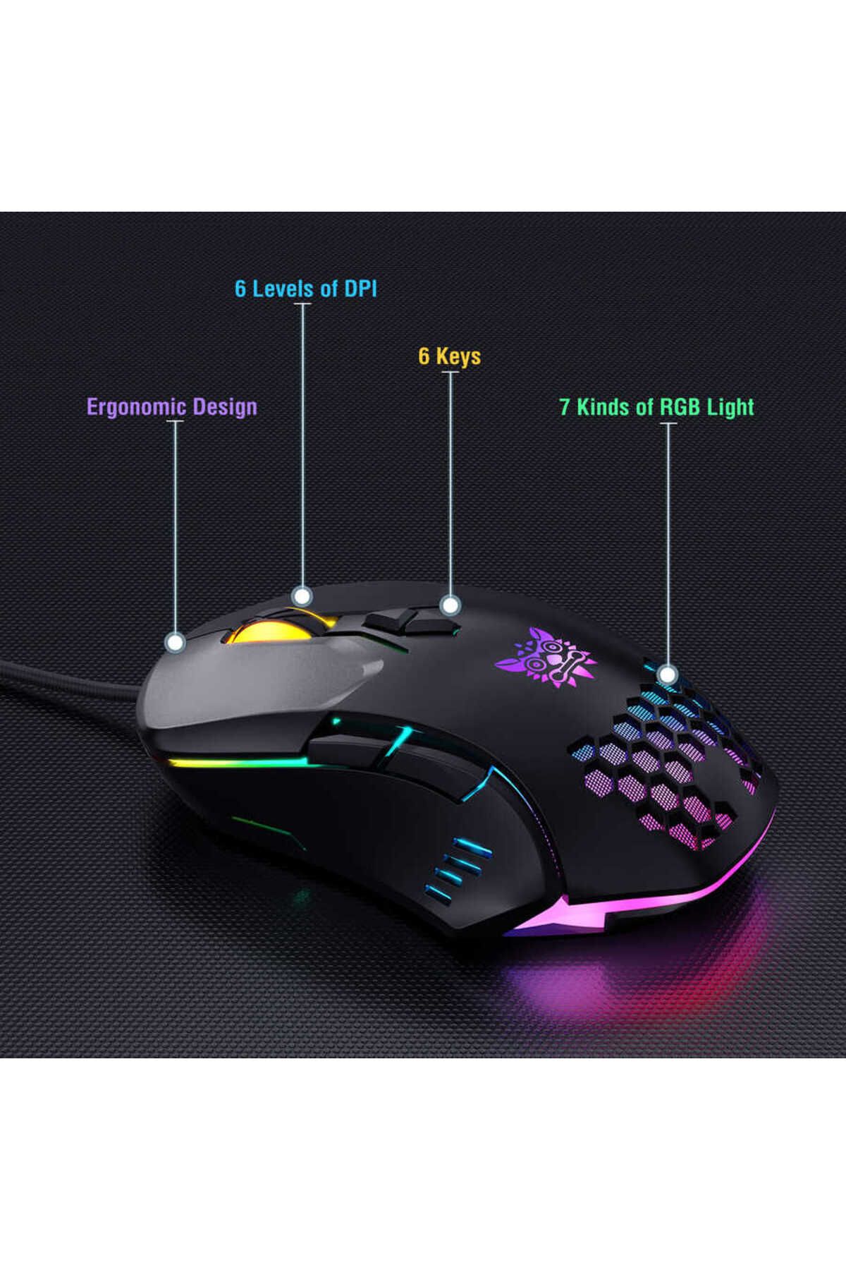 Canpay Savaş Alanına Hazır Taktiksel Klavye ve Hızlı DPI Mouse RGB LED Gaming Oyuncu Klavye ve Mouse Seti