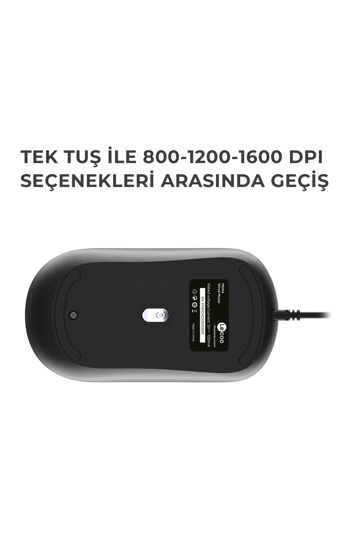 starnewstore sblx 1600dpı 4 Tuşlu Usb Kablolu Optik Mouse Siyah shpwax 986377