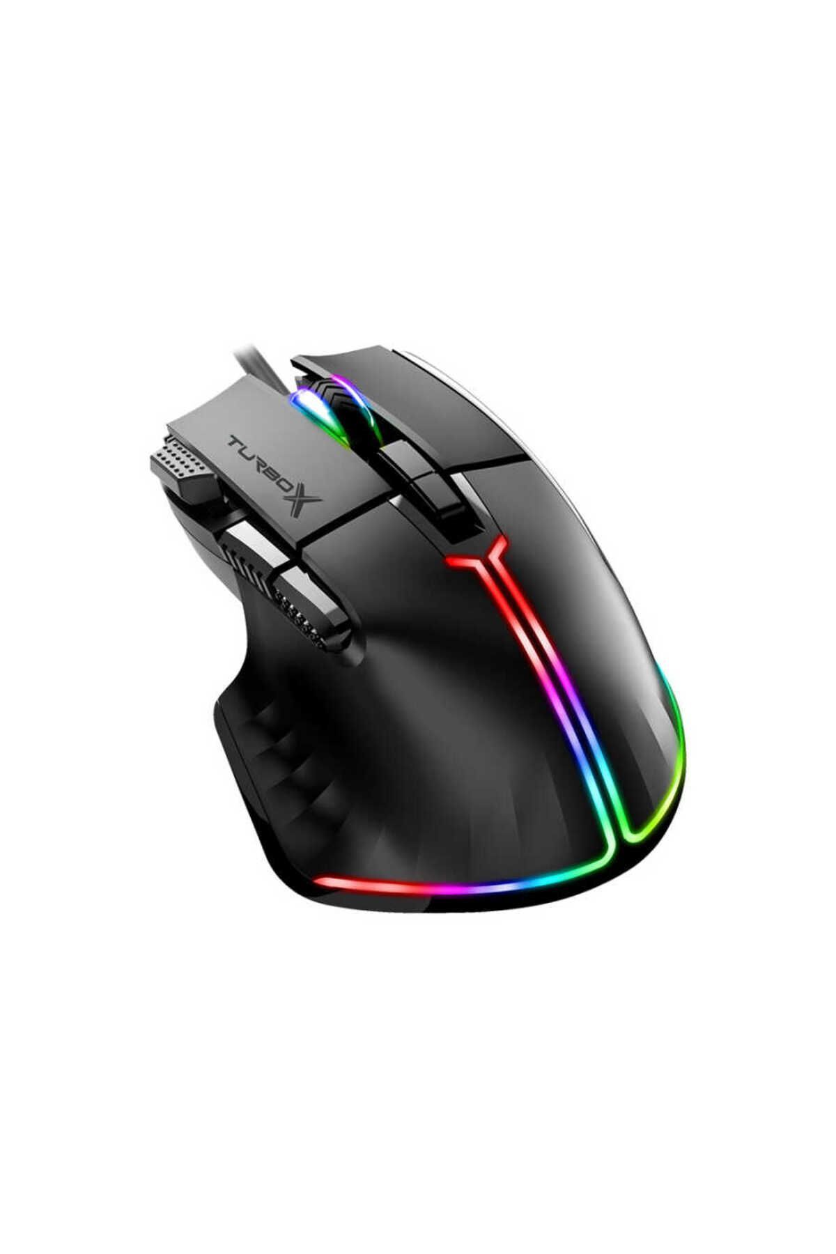 starnewstore sblx 20000 DPI Usb Kablolu Siyah RGB Gaming Optik Mouse shpwax 986377