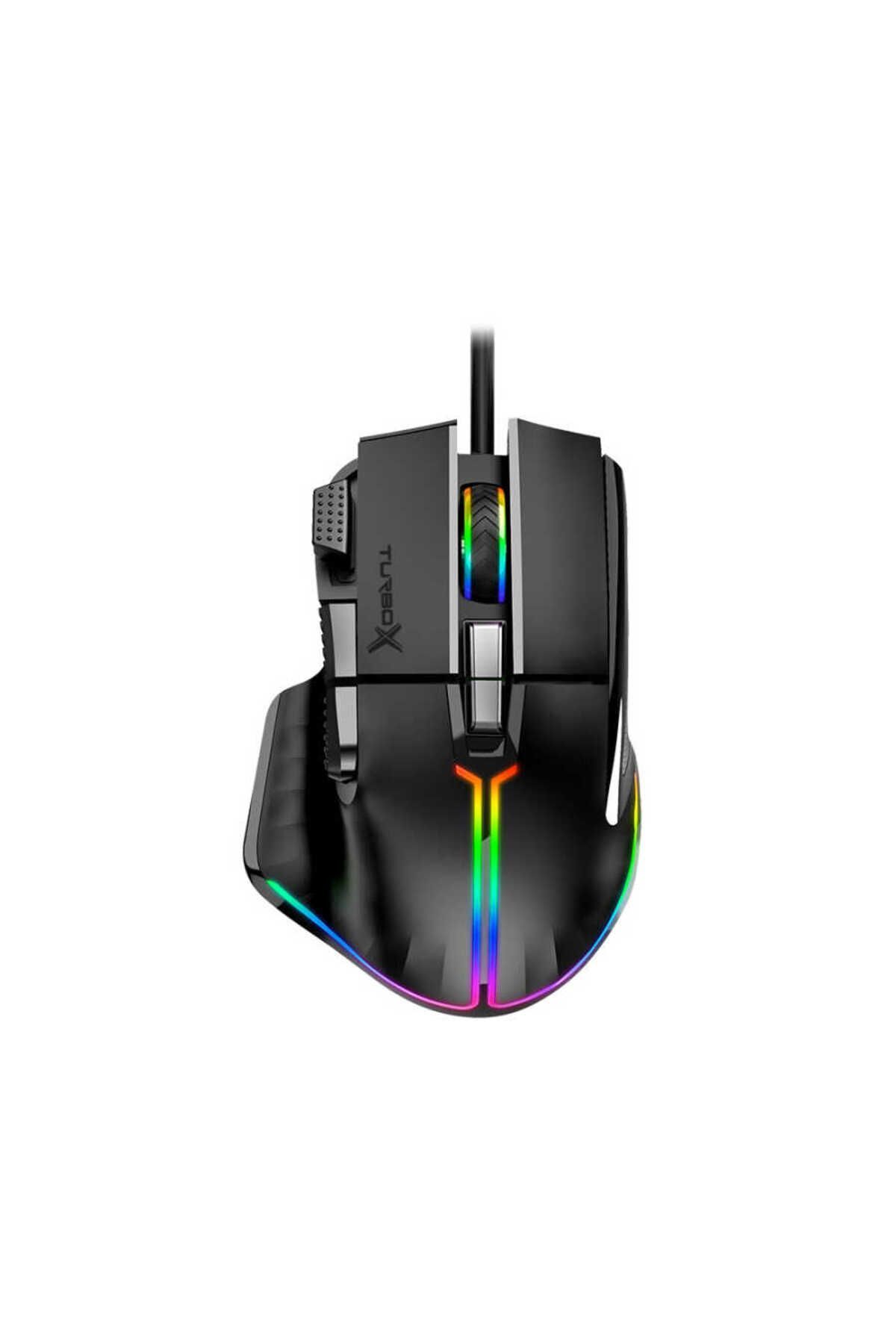 starnewstore sblx 20000 DPI Usb Kablolu Siyah RGB Gaming Optik Mouse shpwax 986377