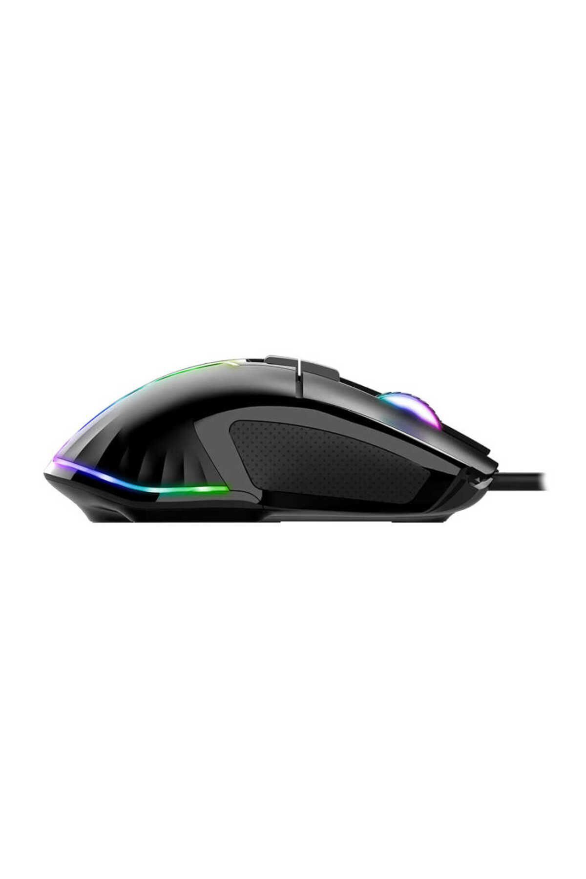 starnewstore sblx 20000 DPI Usb Kablolu Siyah RGB Gaming Optik Mouse shpwax 986377