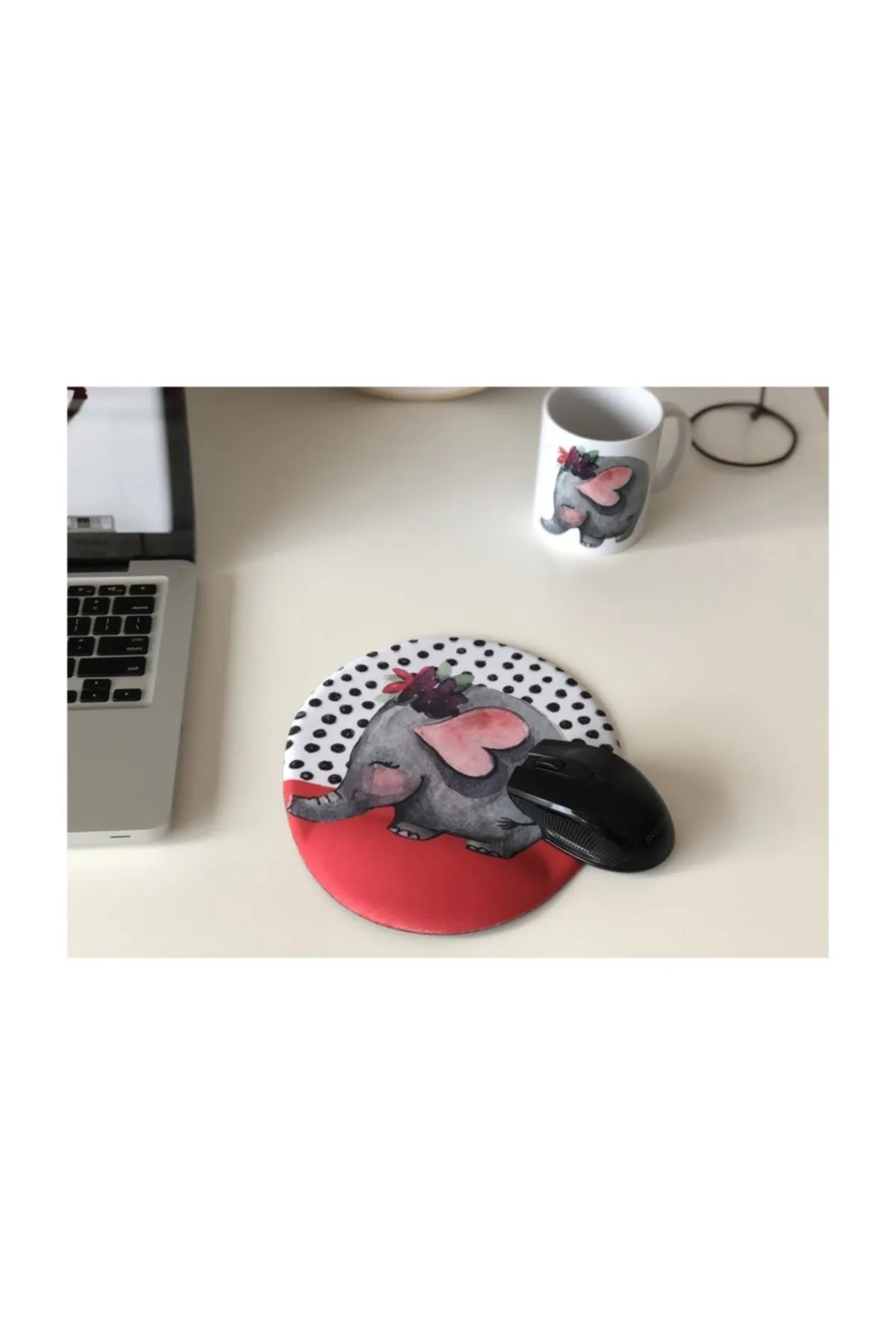 starnewstore sblx Destekli Mouse Pad Kırmızı Fil shpwax 986377